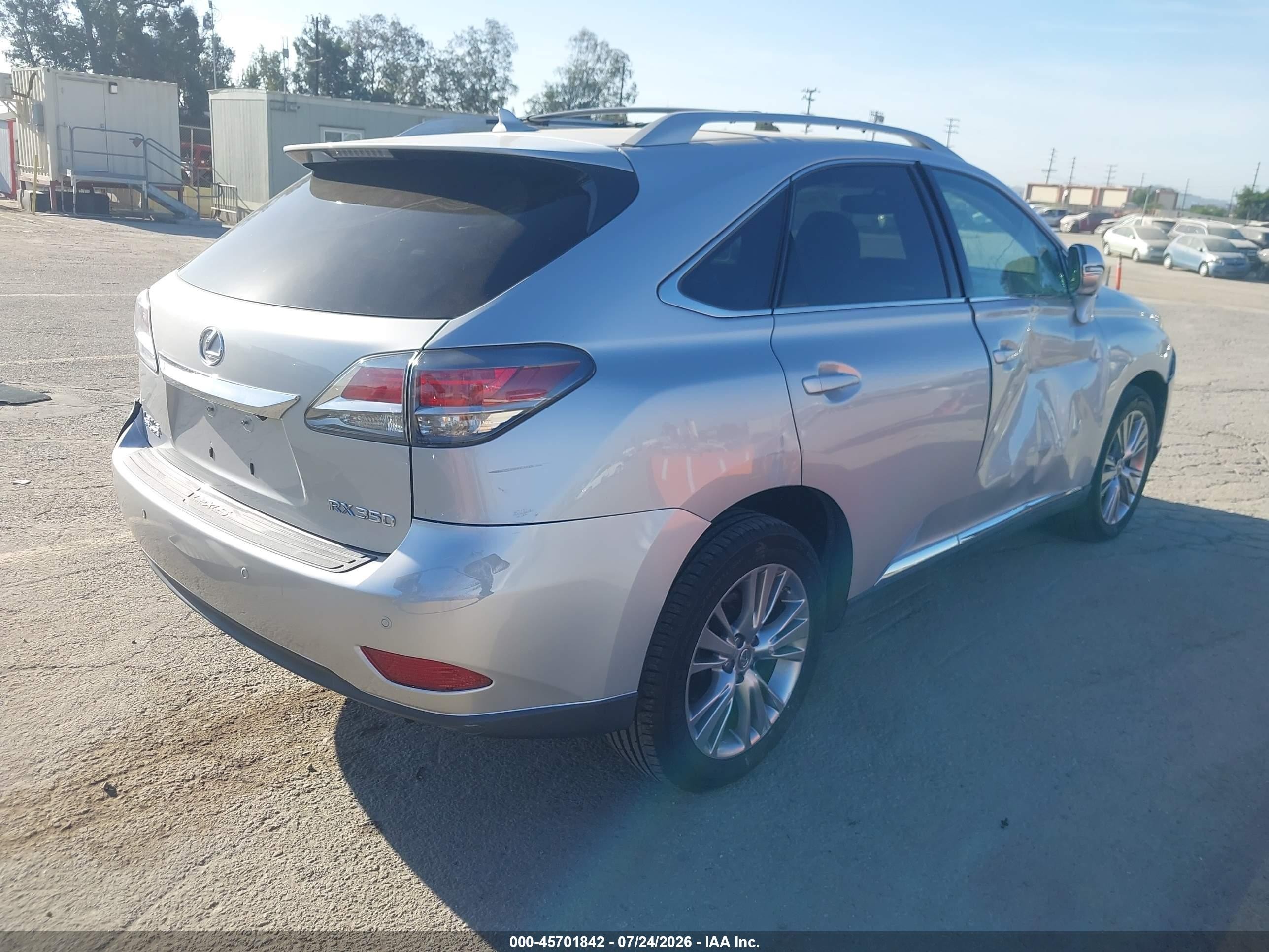 2013 Lexus Rx 350   Silver vin: 2T2ZK1BA3DC118824