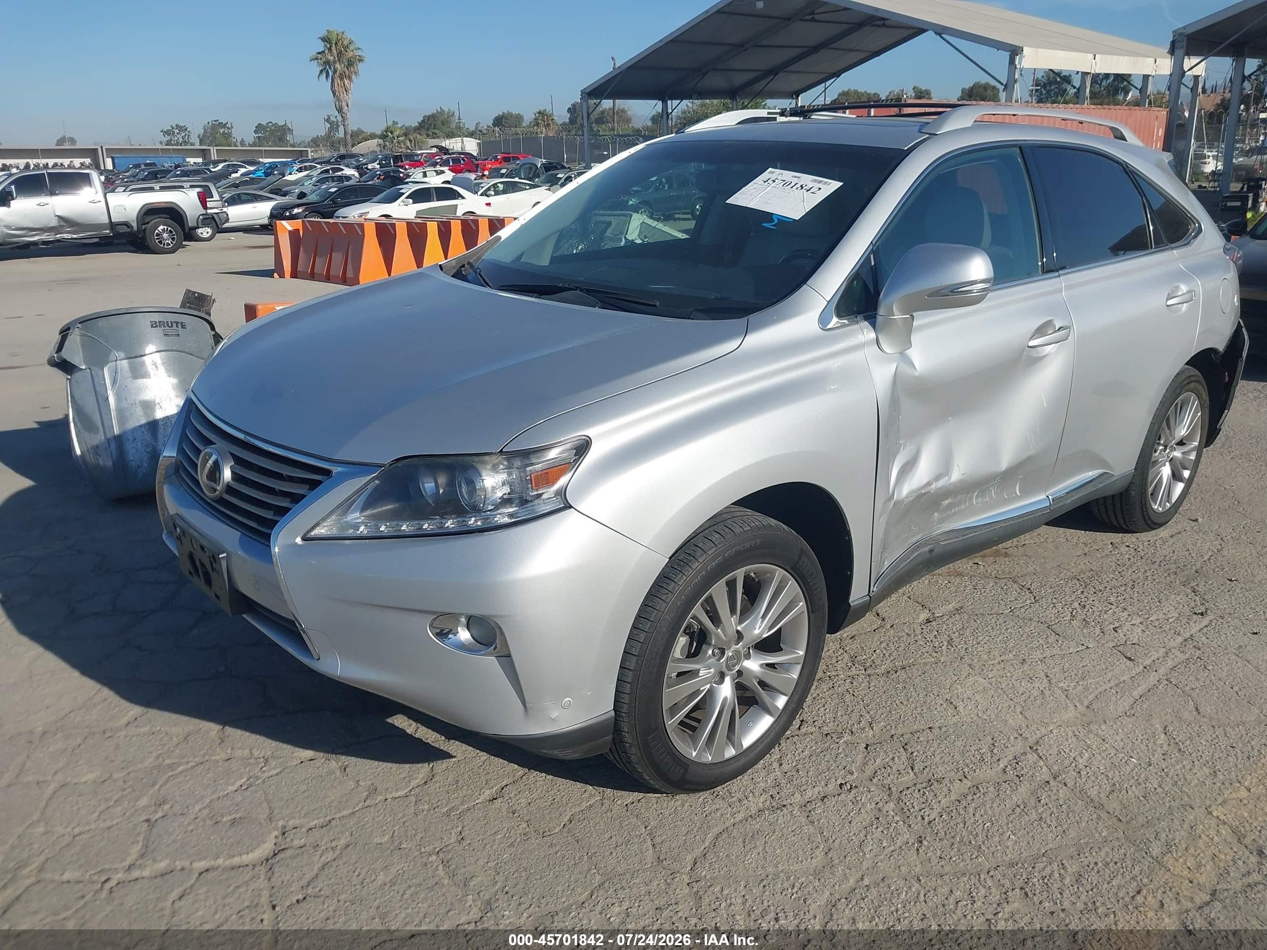 2013 Lexus Rx 350   Silver vin: 2T2ZK1BA3DC118824