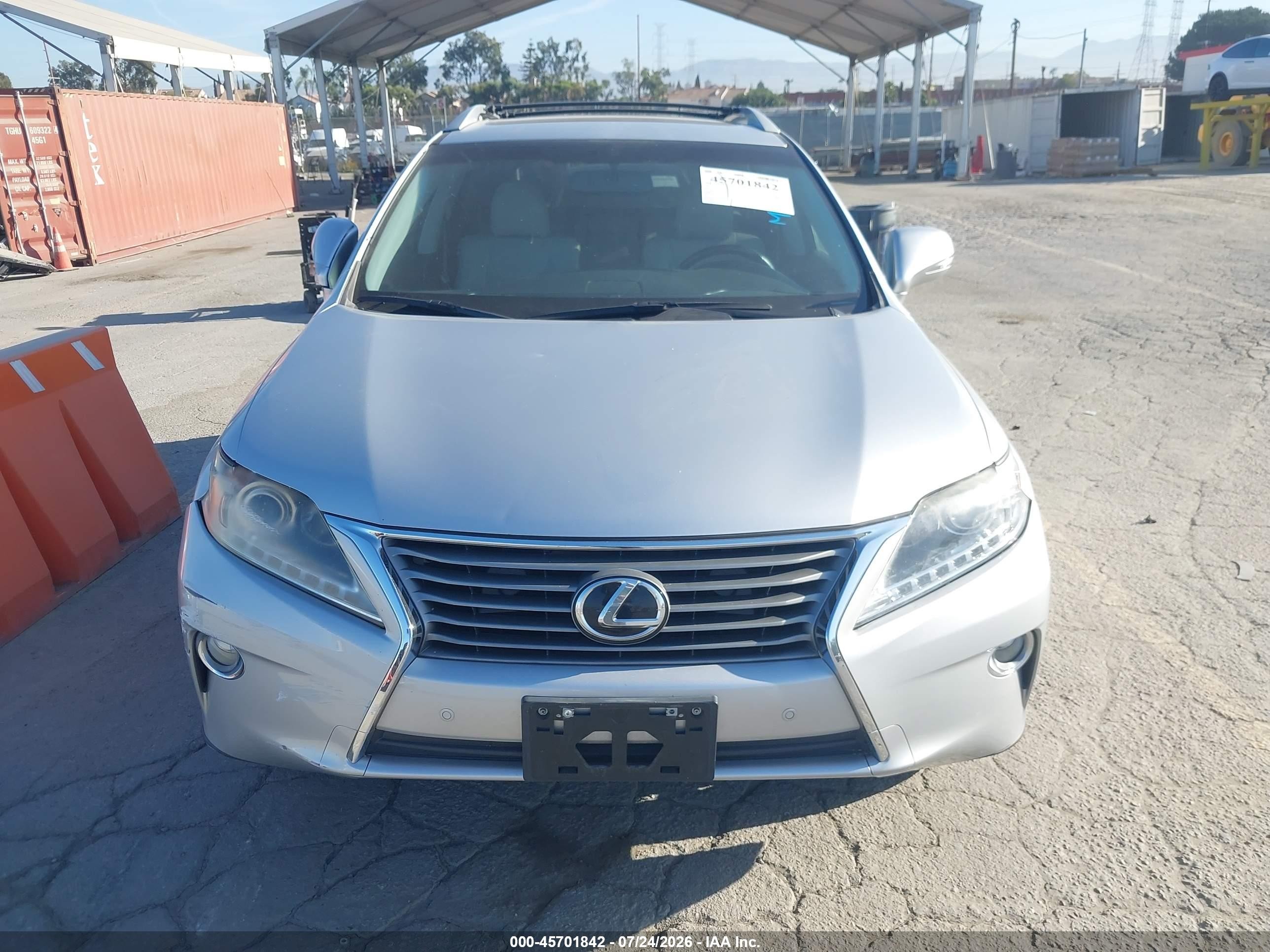 2013 Lexus Rx 350   Silver vin: 2T2ZK1BA3DC118824