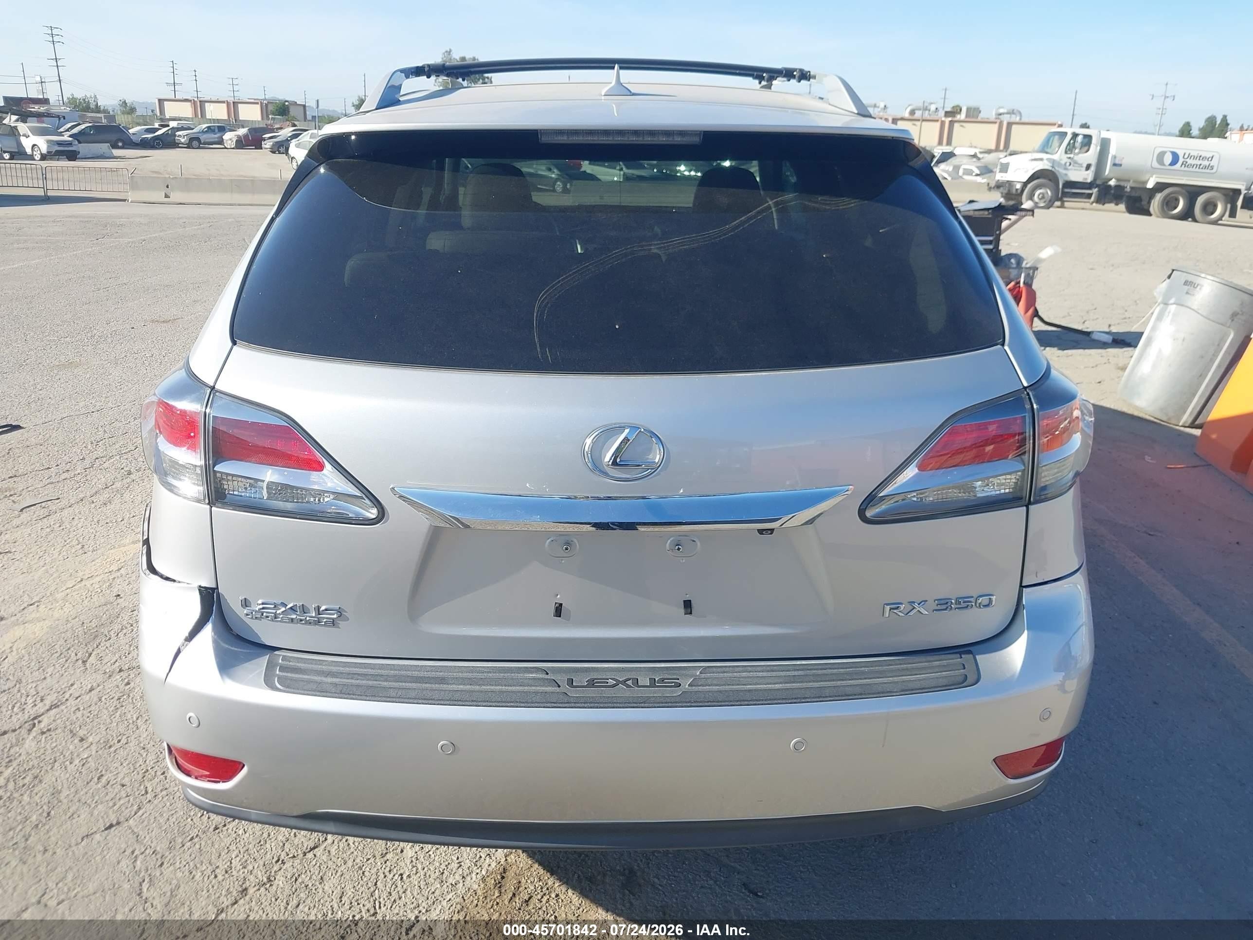 2013 Lexus Rx 350   Silver vin: 2T2ZK1BA3DC118824