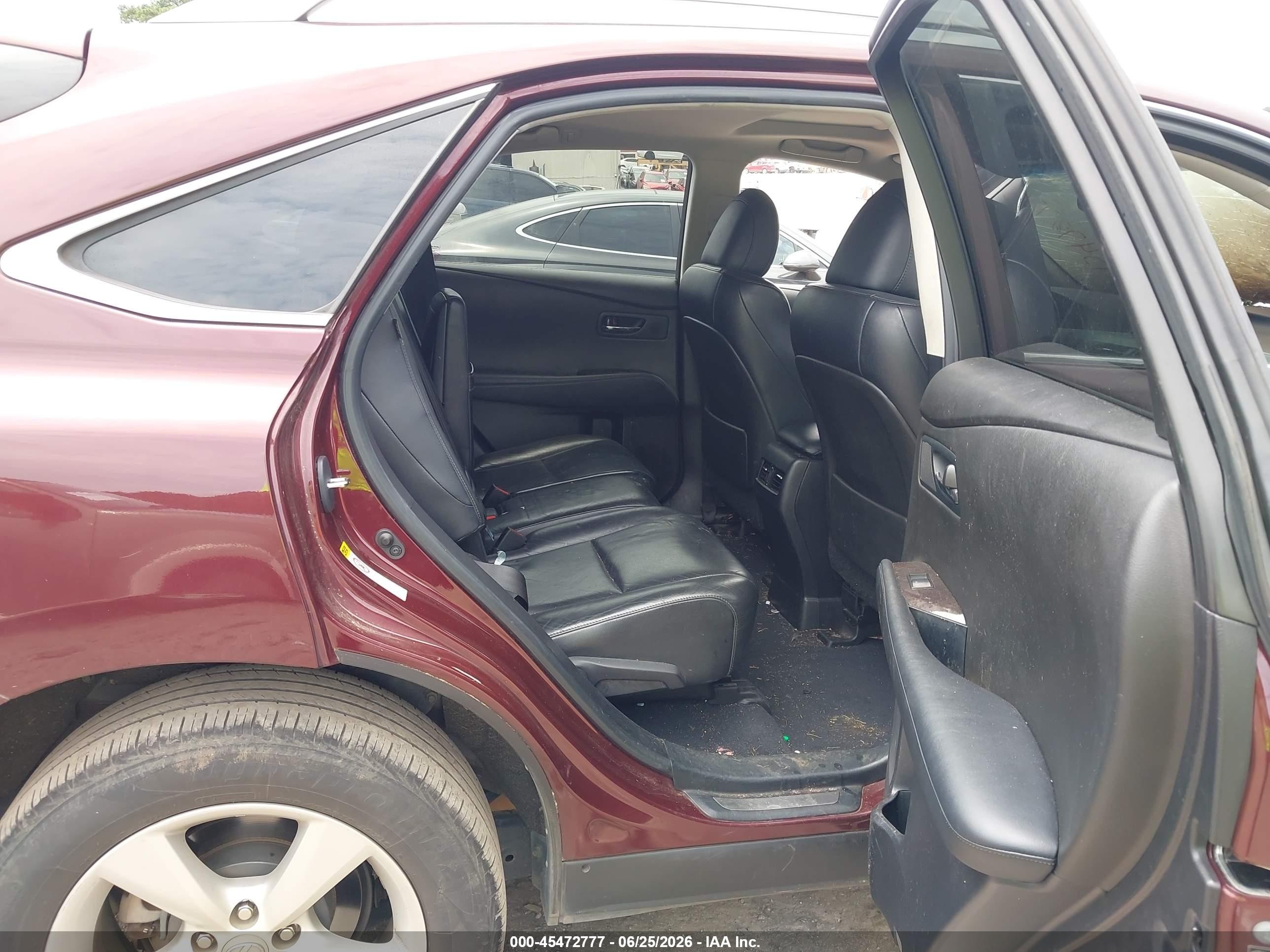 2015 Lexus Rx 350 Burgundy vin: 2T2ZK1BA3FC170389