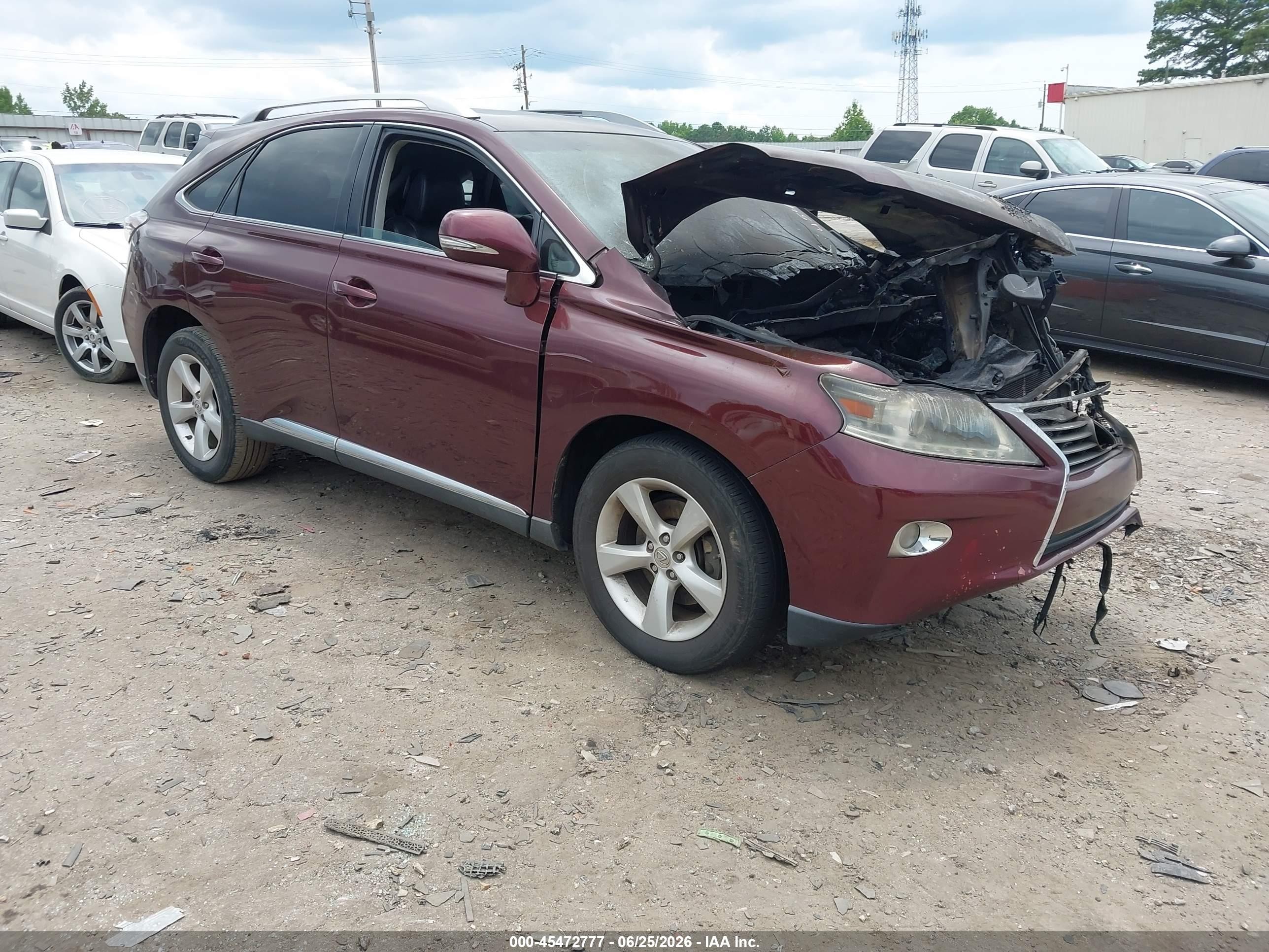 2015 Lexus Rx 350 Бордовый vin: 2T2ZK1BA3FC170389