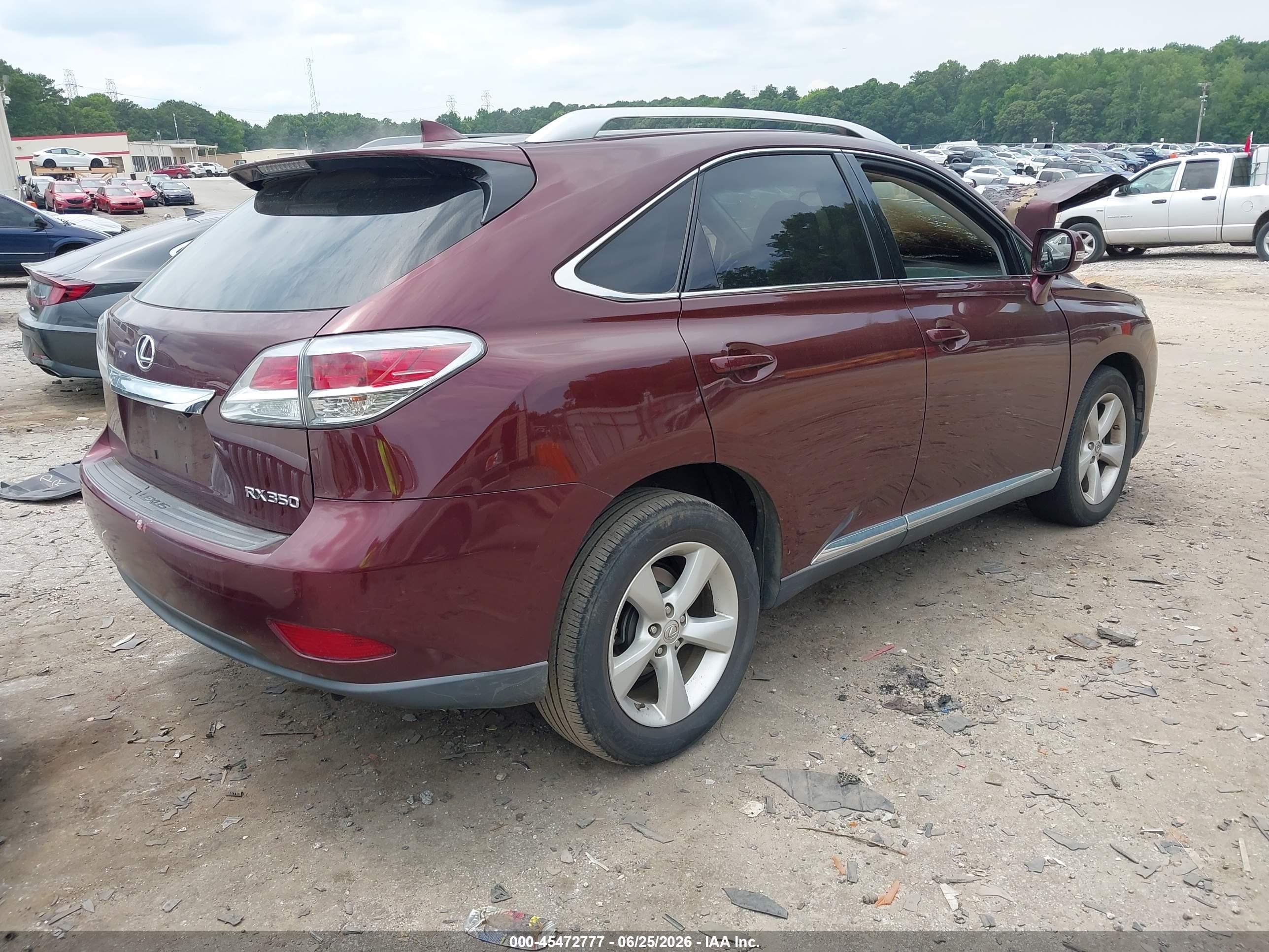 2015 Lexus Rx 350 Burgundy vin: 2T2ZK1BA3FC170389