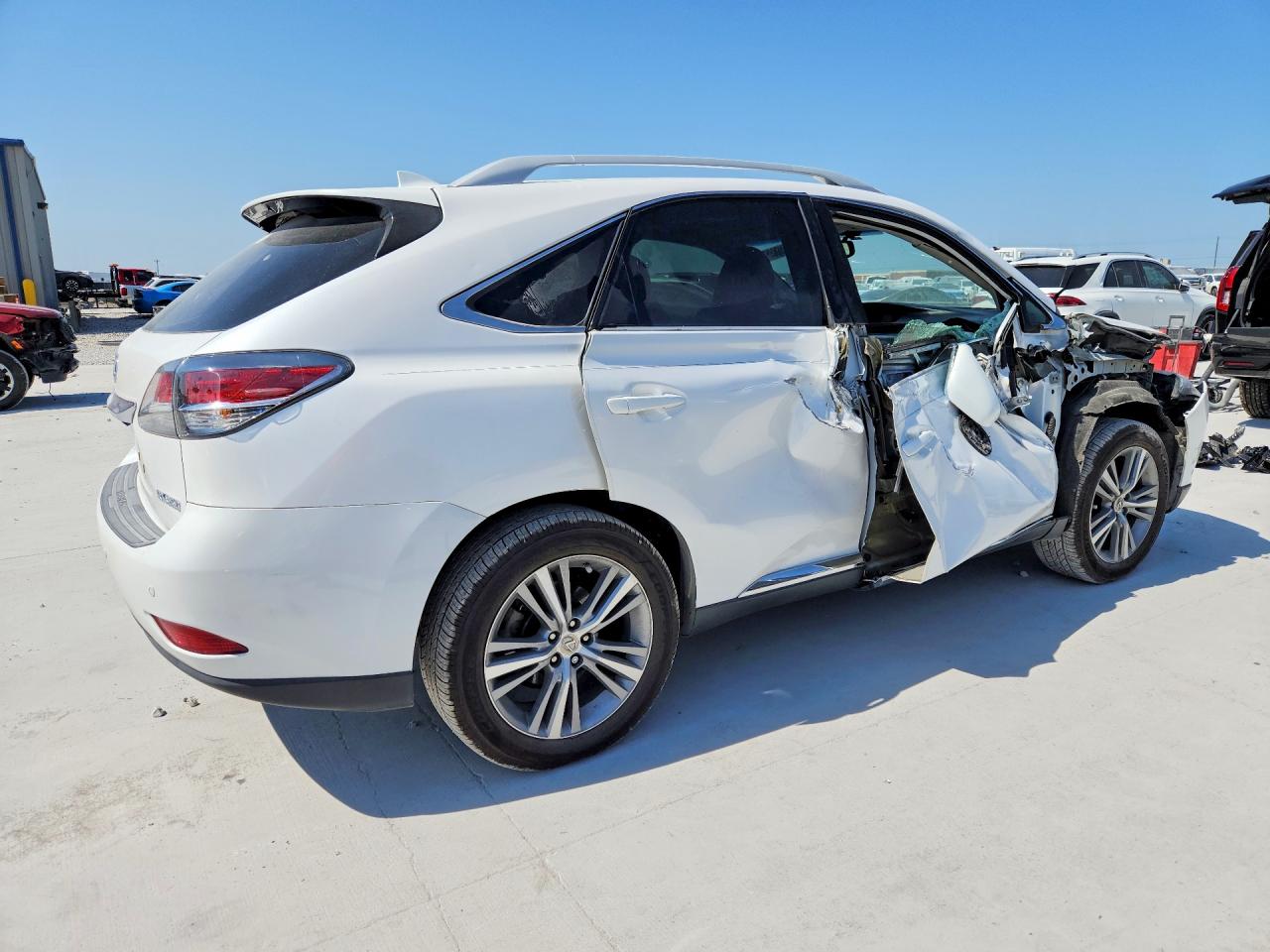 2015 Lexus Rx 350 Base White vin: 2T2ZK1BA3FC180954