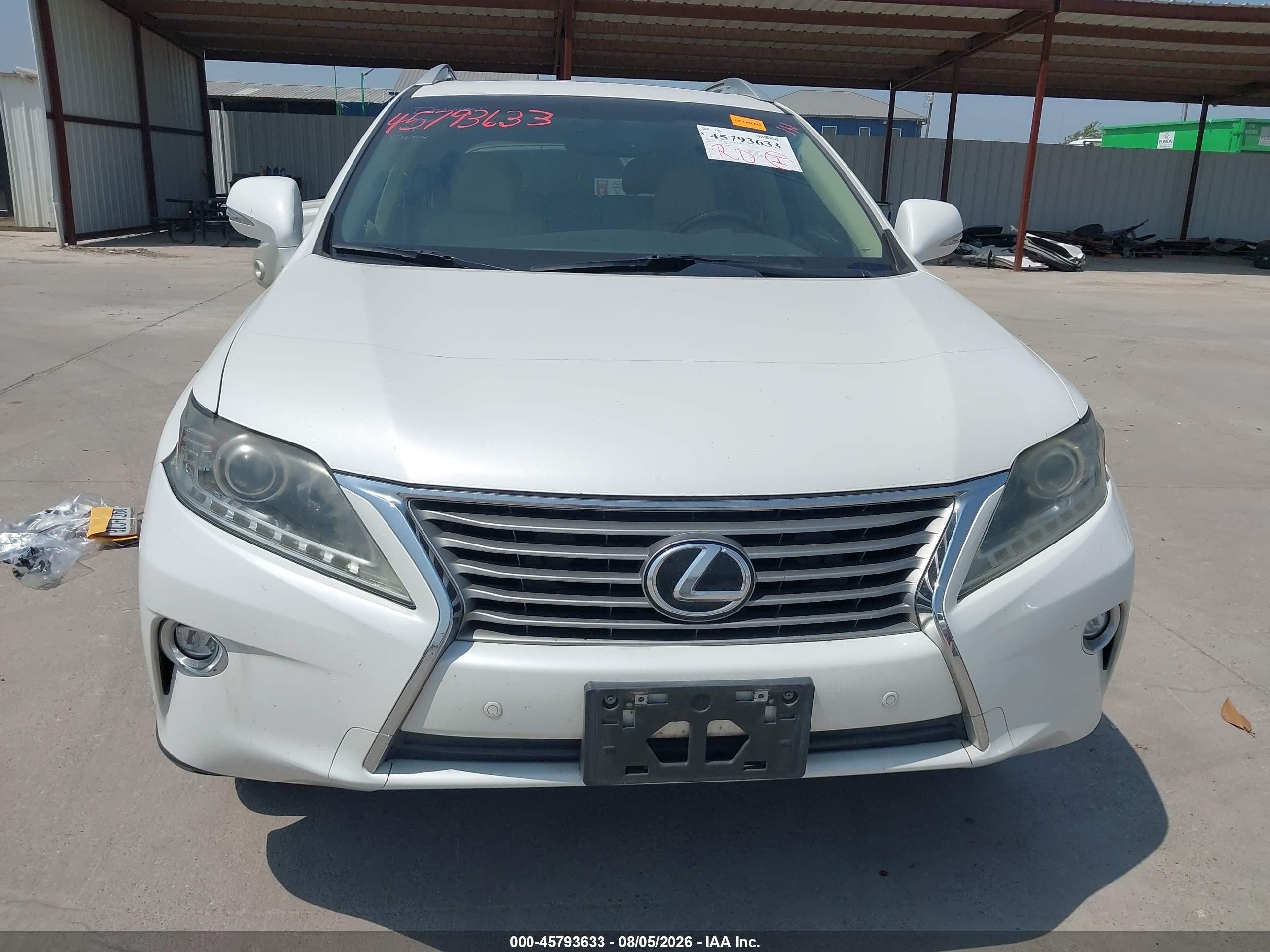 2015 Lexus Rx 350 White vin: 2T2ZK1BA3FC182476
