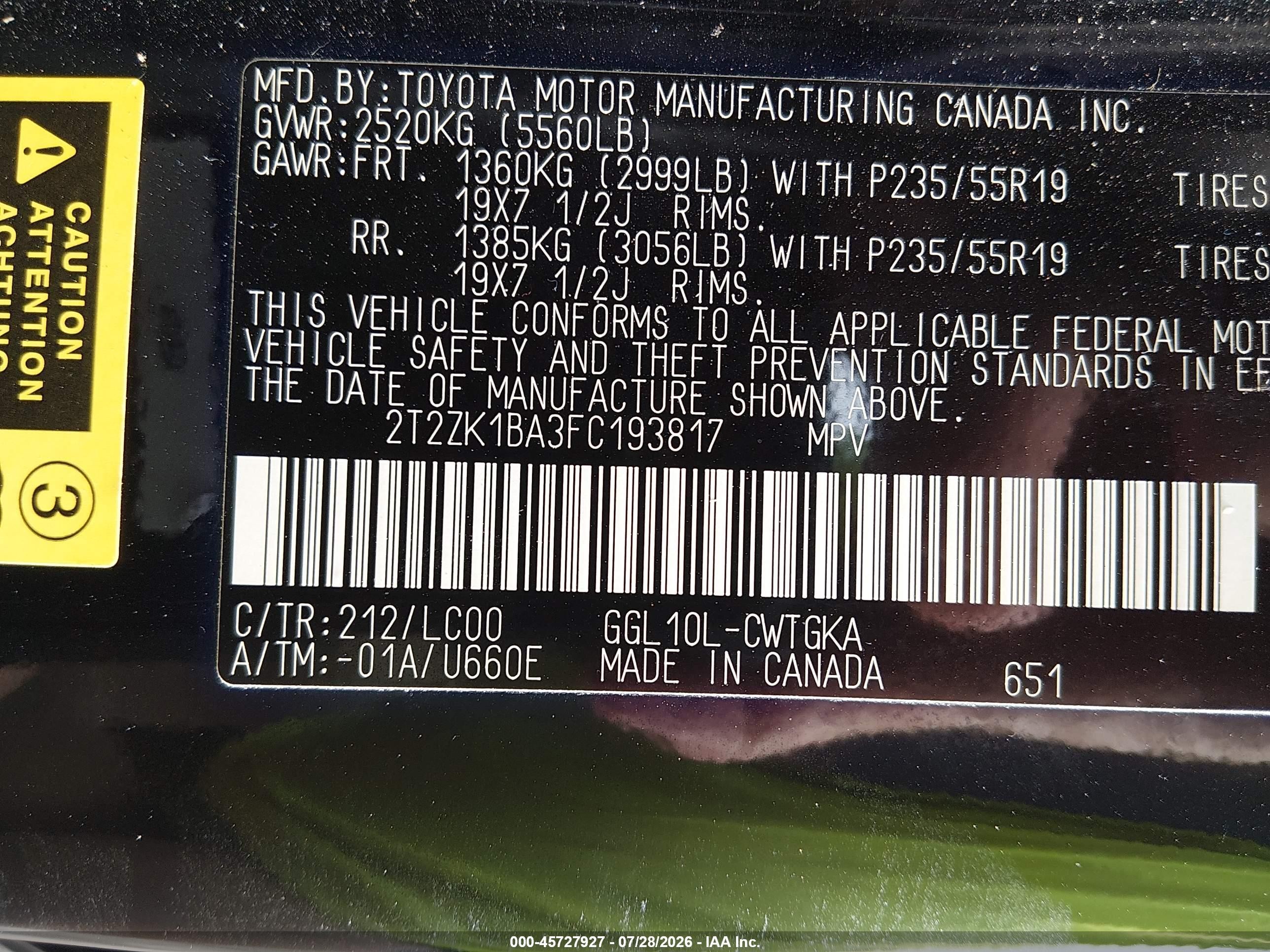 2015 Lexus Rx 350   Black vin: 2T2ZK1BA3FC193817