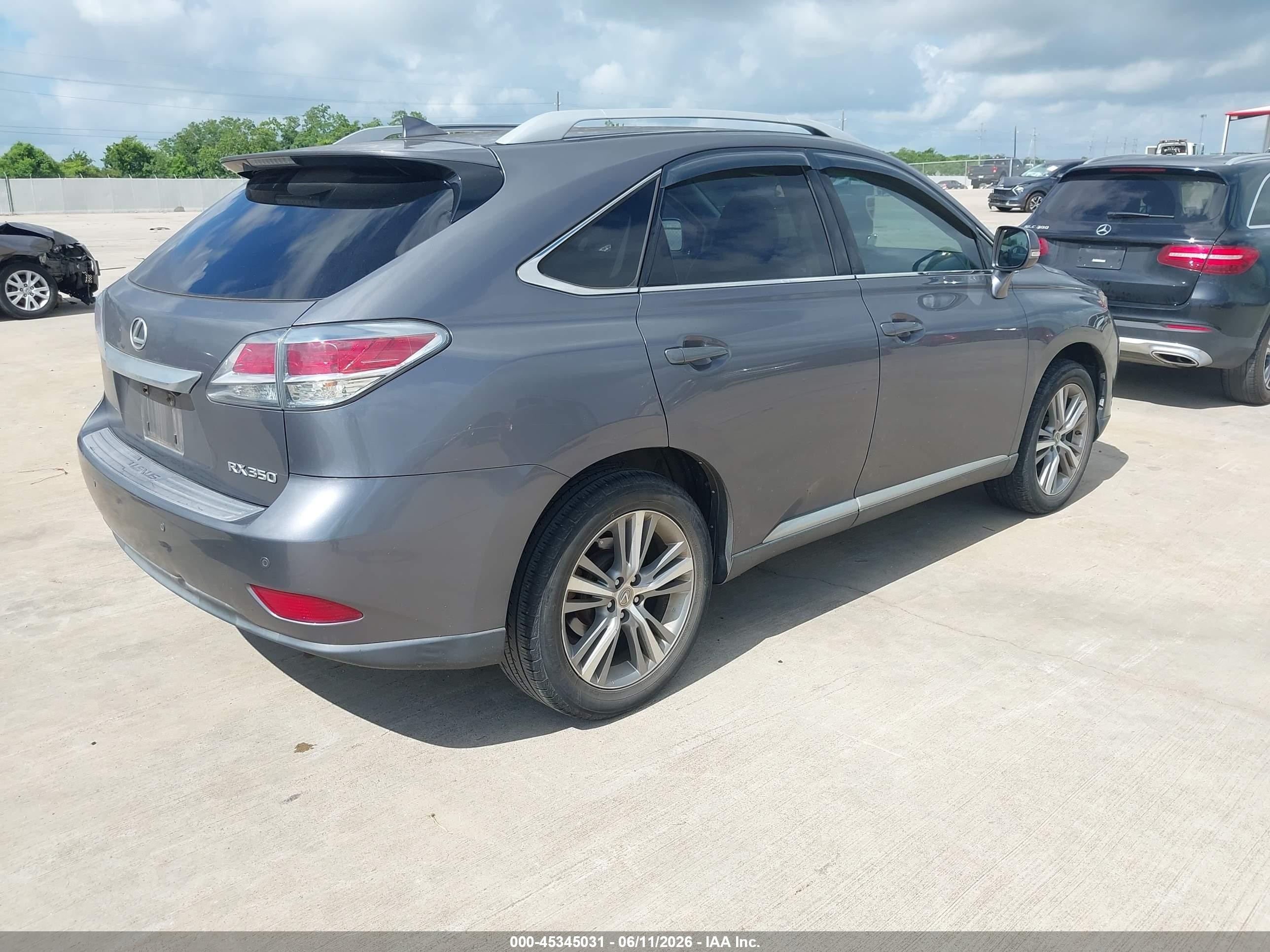 2015 Lexus Rx 350   Gray vin: 2T2ZK1BA3FC195969