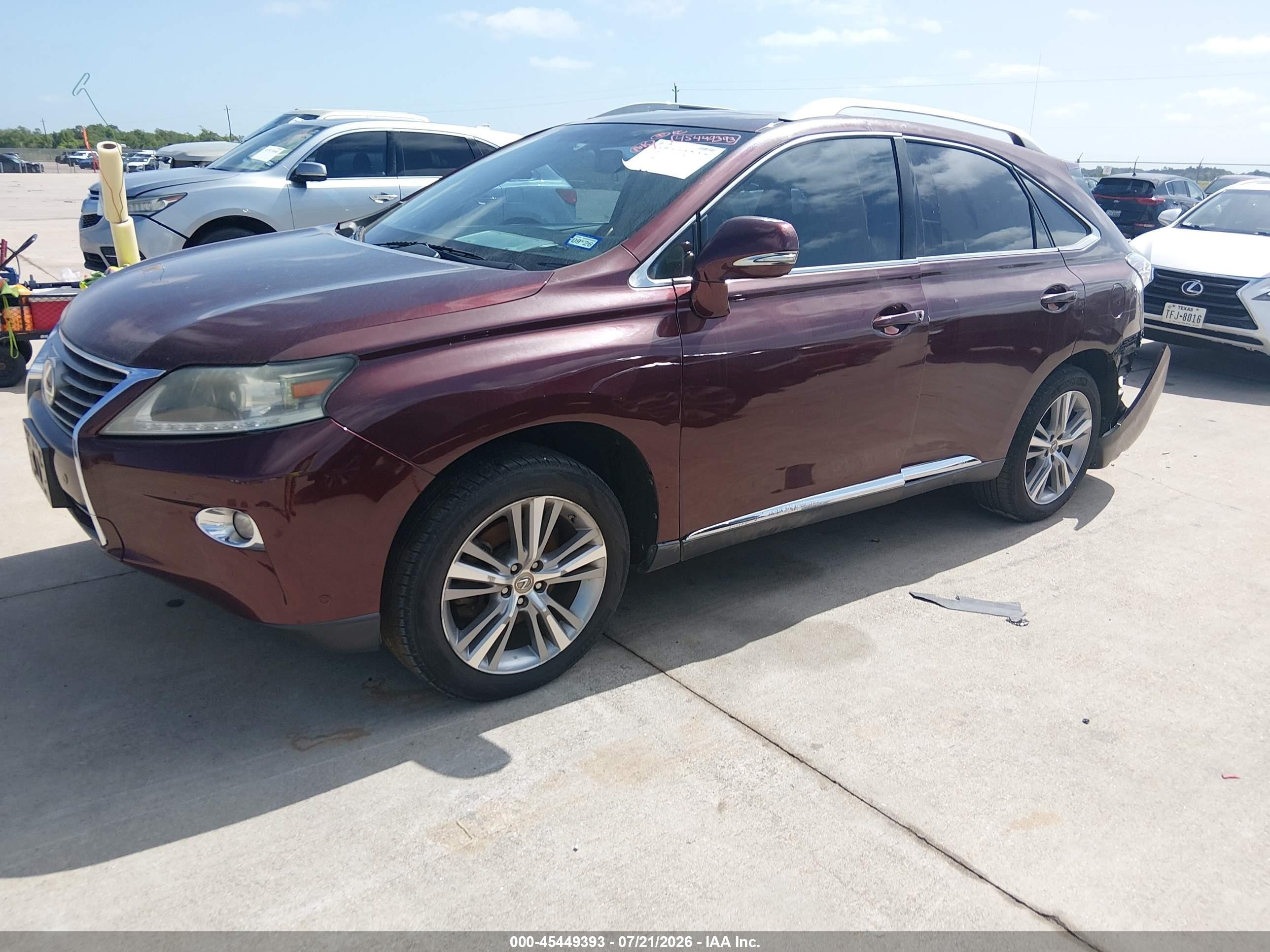 2015 Lexus Rx 350   Burgundy vin: 2T2ZK1BA3FC197463