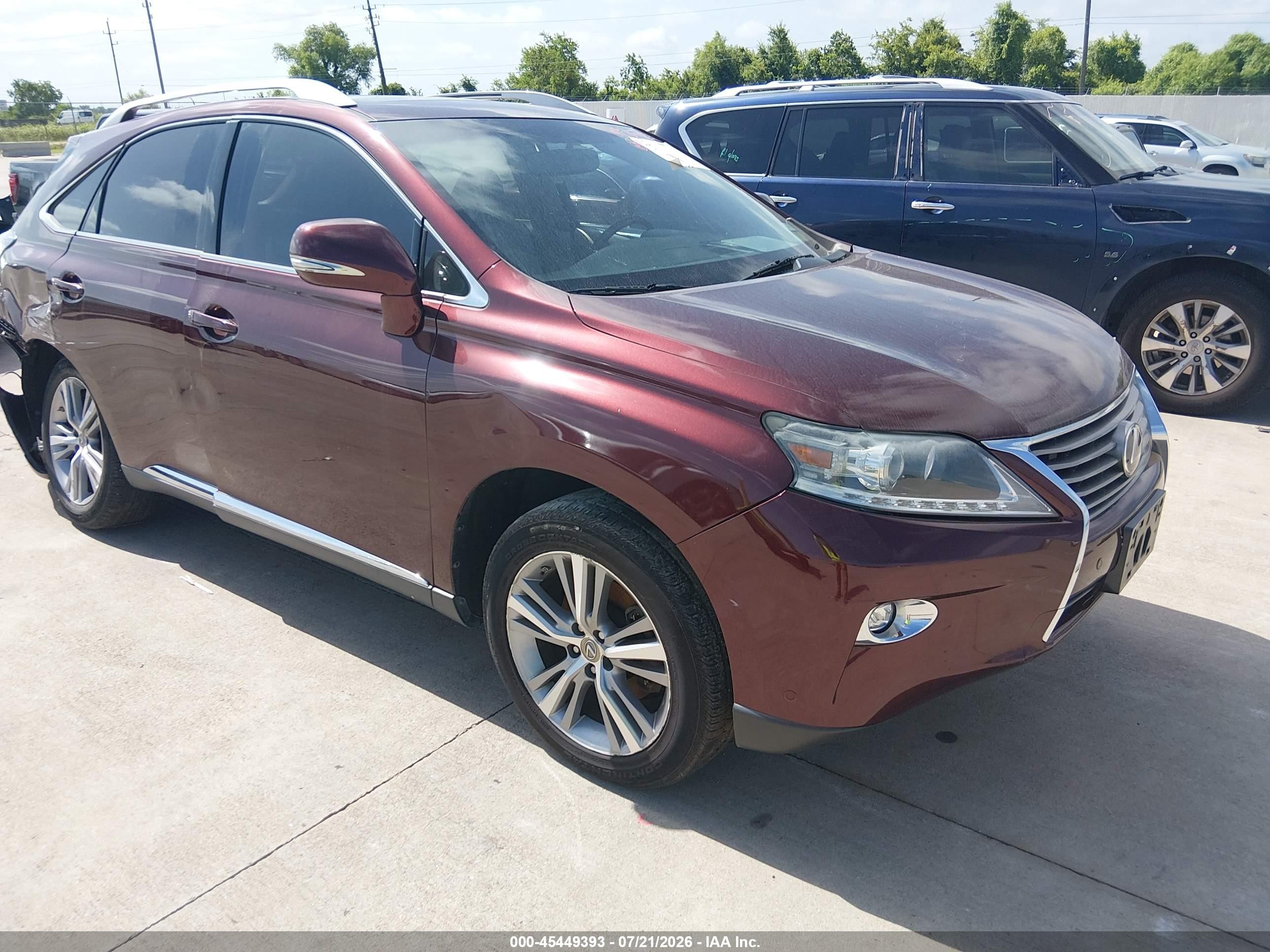2015 Lexus Rx 350   Burgundy vin: 2T2ZK1BA3FC197463