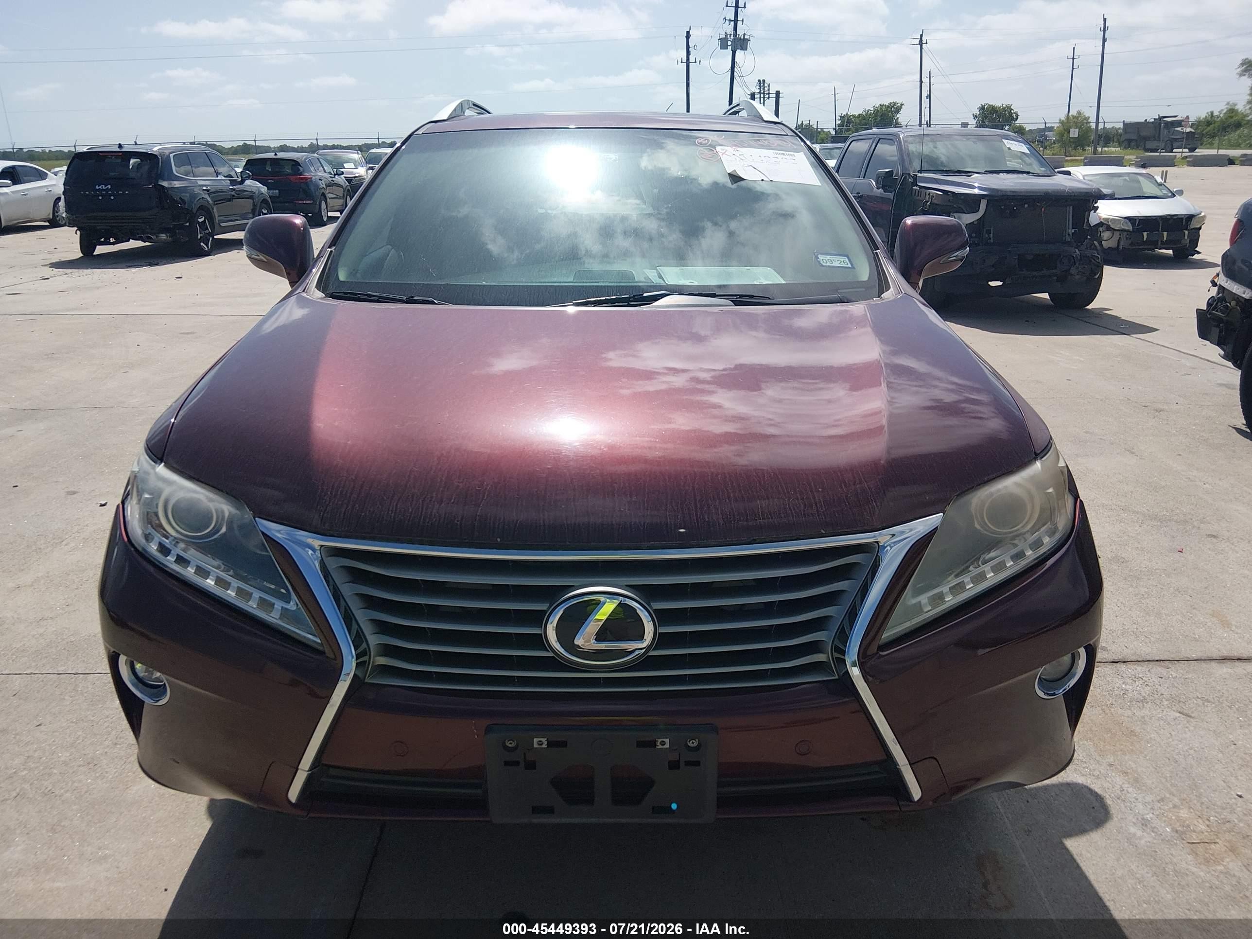 2015 Lexus Rx 350   Burgundy vin: 2T2ZK1BA3FC197463
