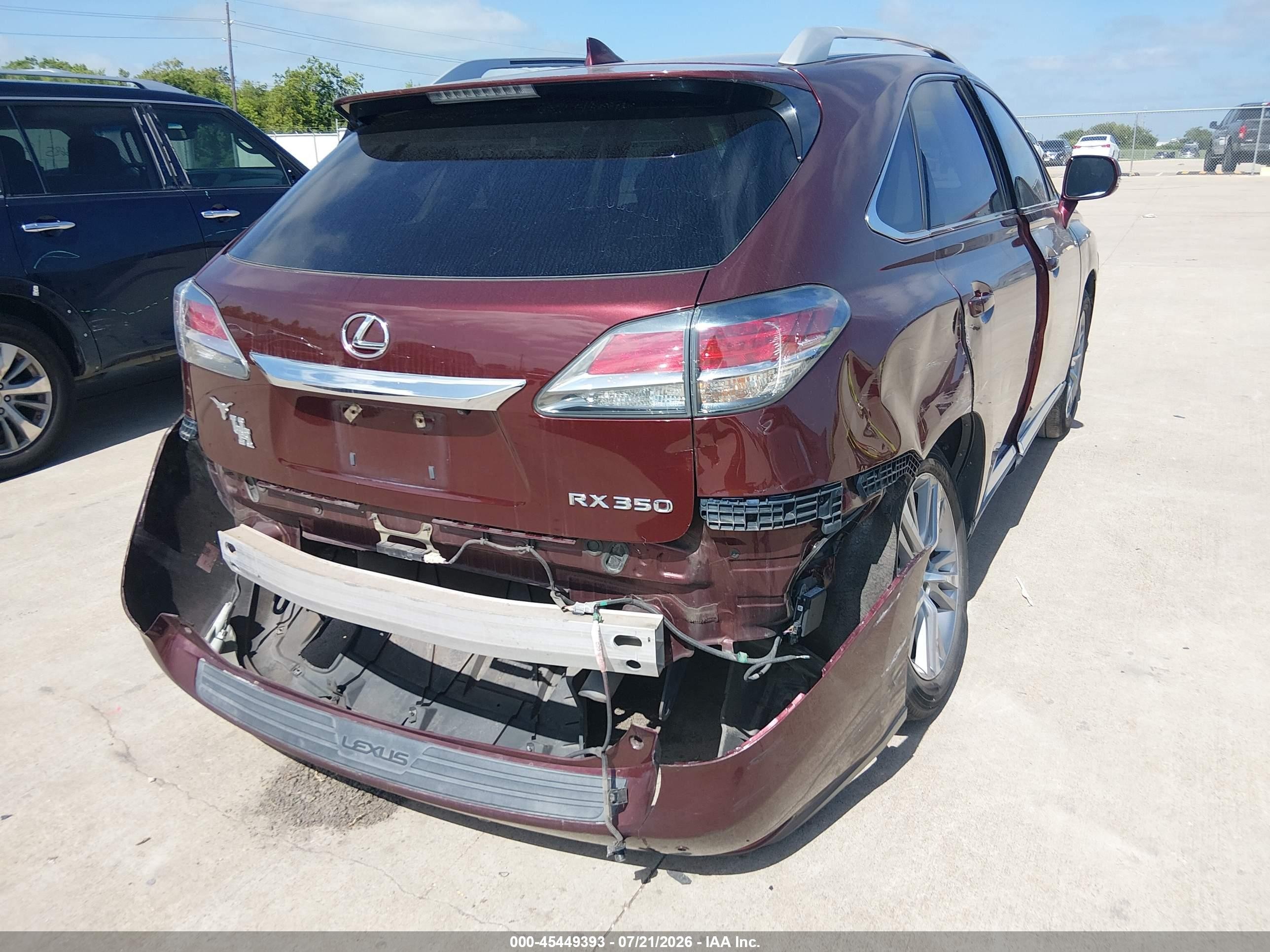 2015 Lexus Rx 350   Burgundy vin: 2T2ZK1BA3FC197463