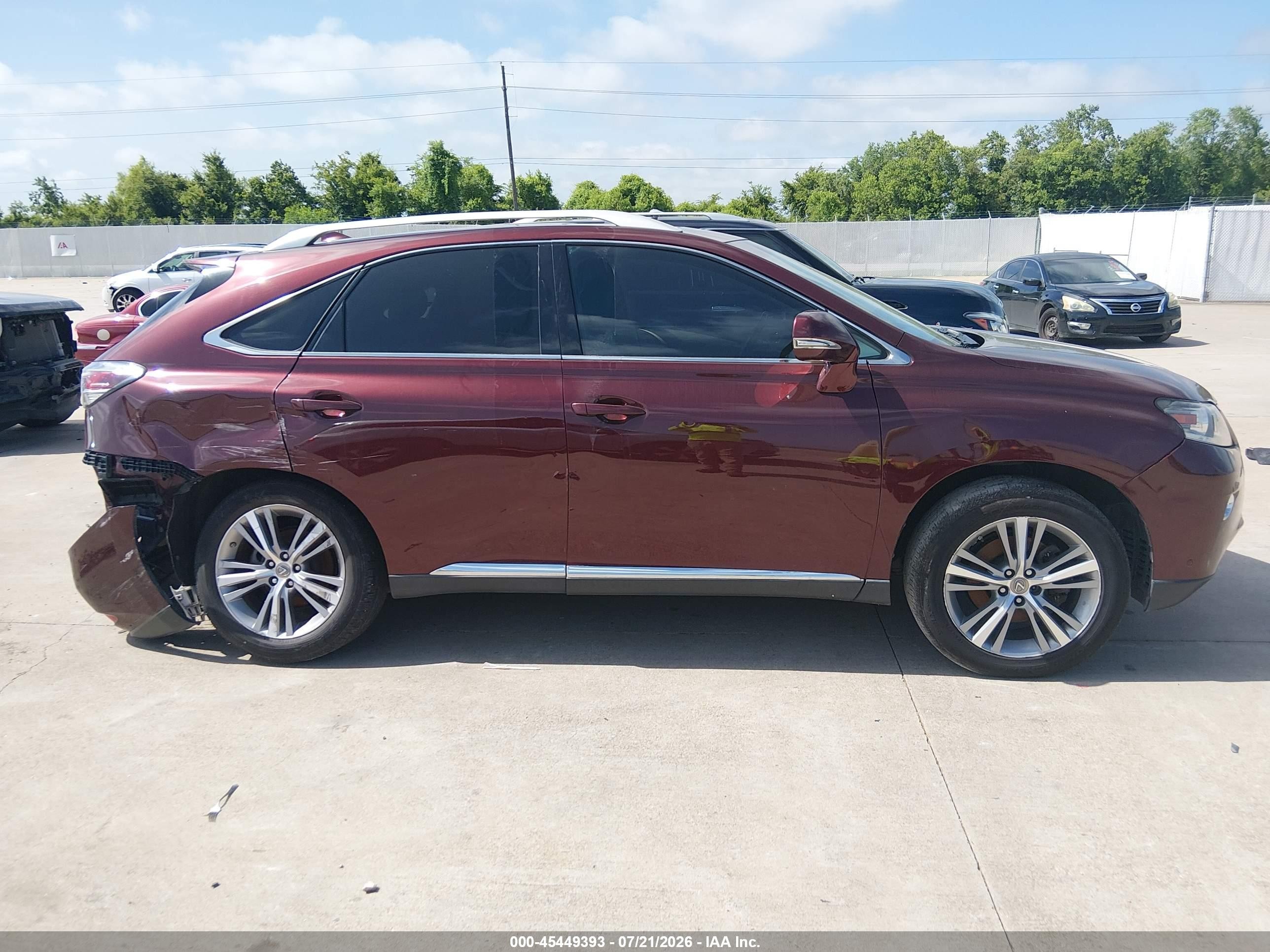 2015 Lexus Rx 350   Burgundy vin: 2T2ZK1BA3FC197463