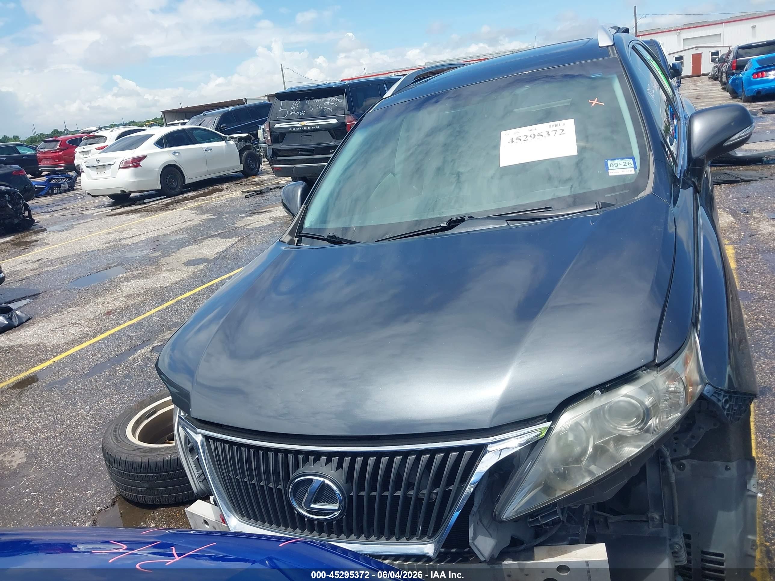 2010 Lexus Rx 350   Gray vin: 2T2ZK1BA4AC014449