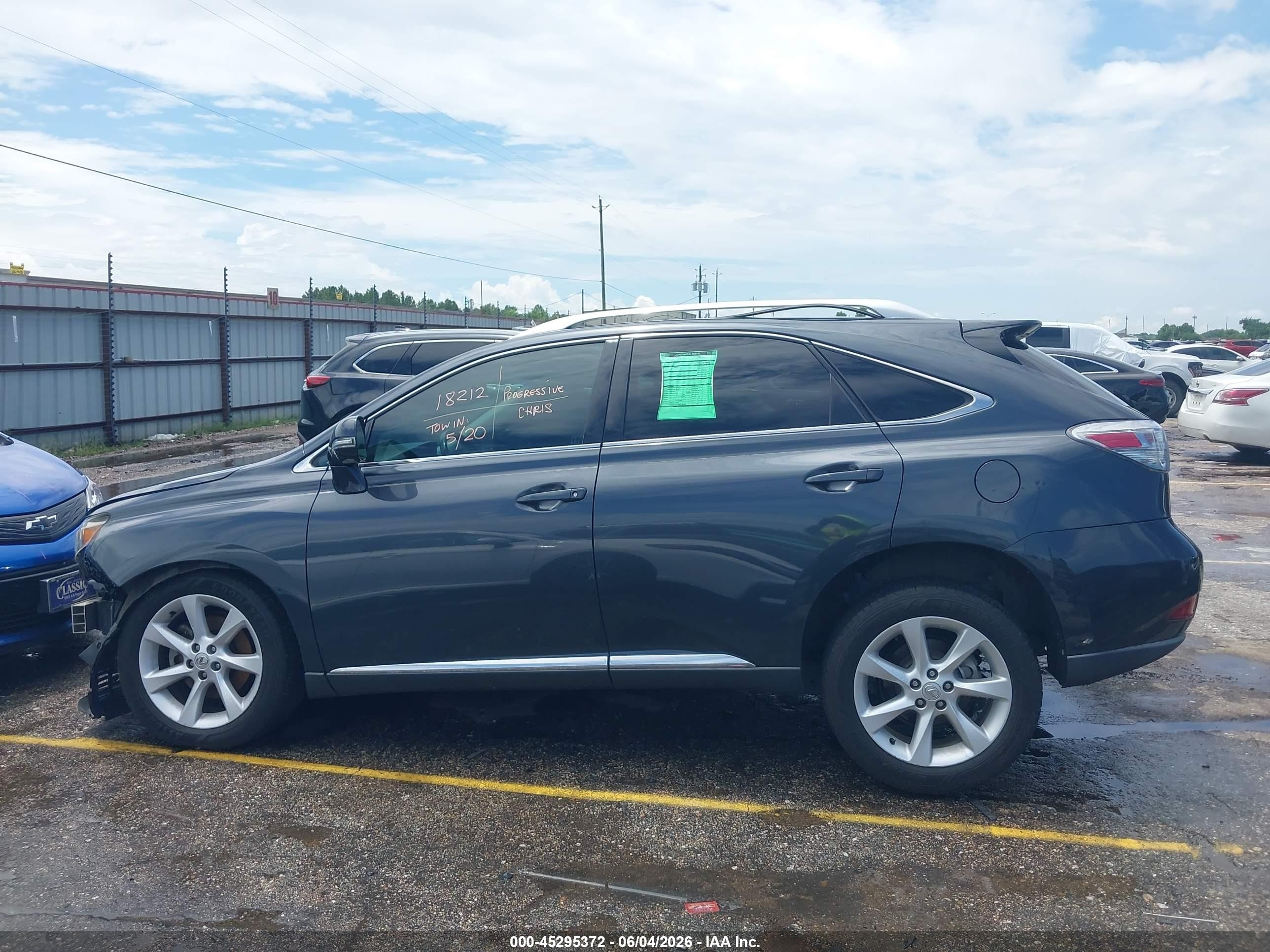 2010 Lexus Rx 350   Gray vin: 2T2ZK1BA4AC014449
