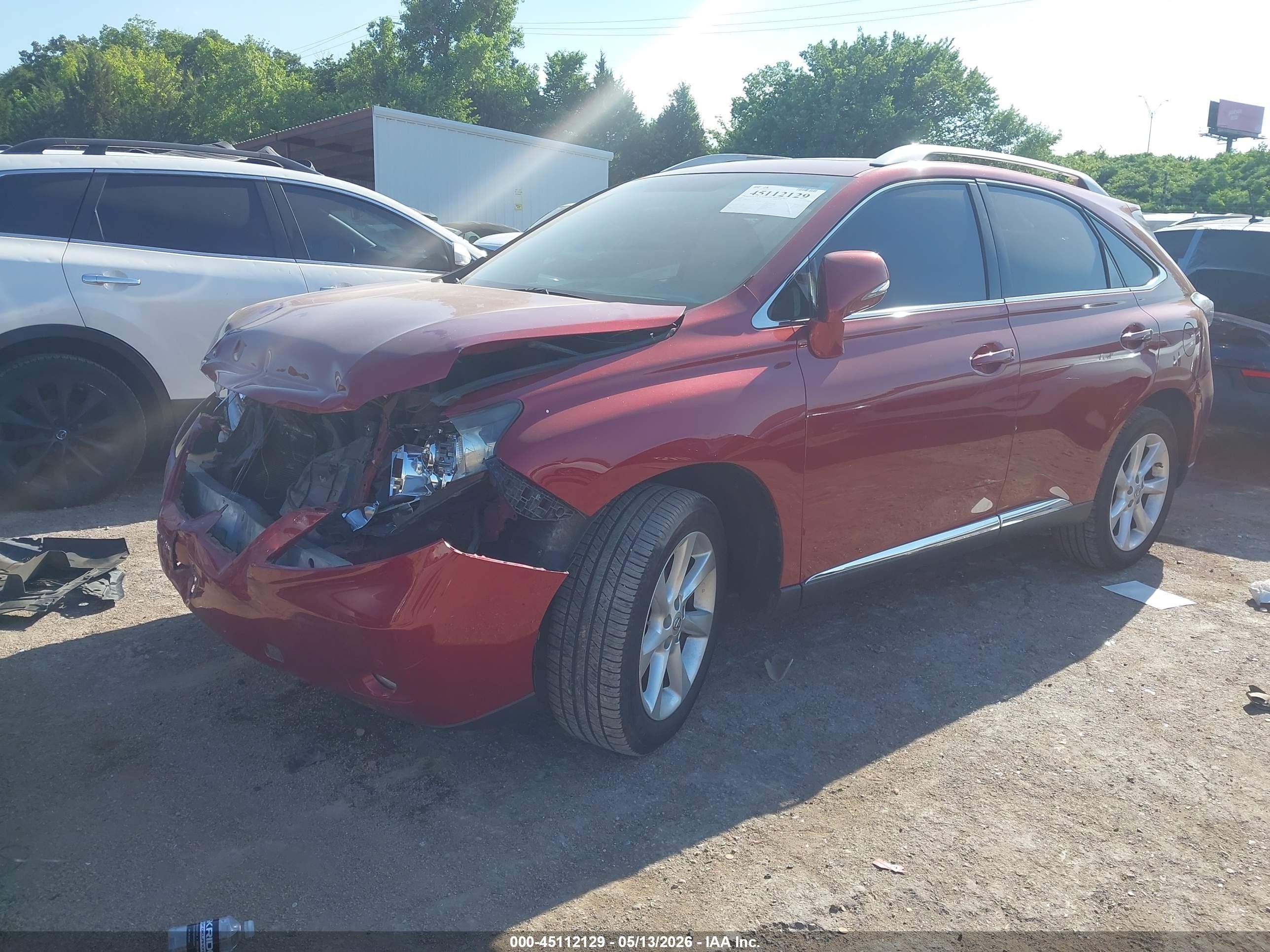 2010 Lexus Rx 350 Red vin: 2T2ZK1BA4AC025919