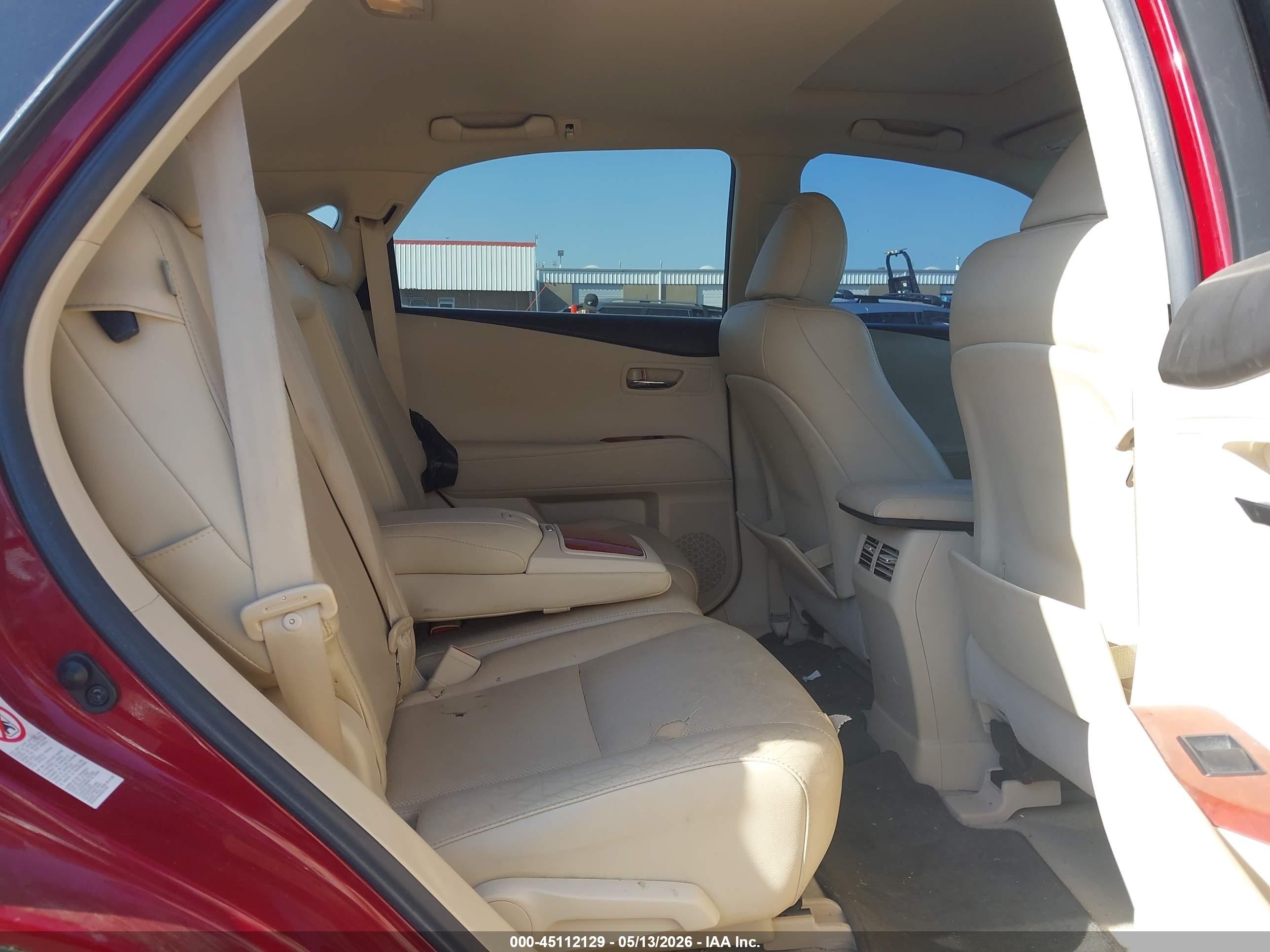 2010 Lexus Rx 350 Red vin: 2T2ZK1BA4AC025919