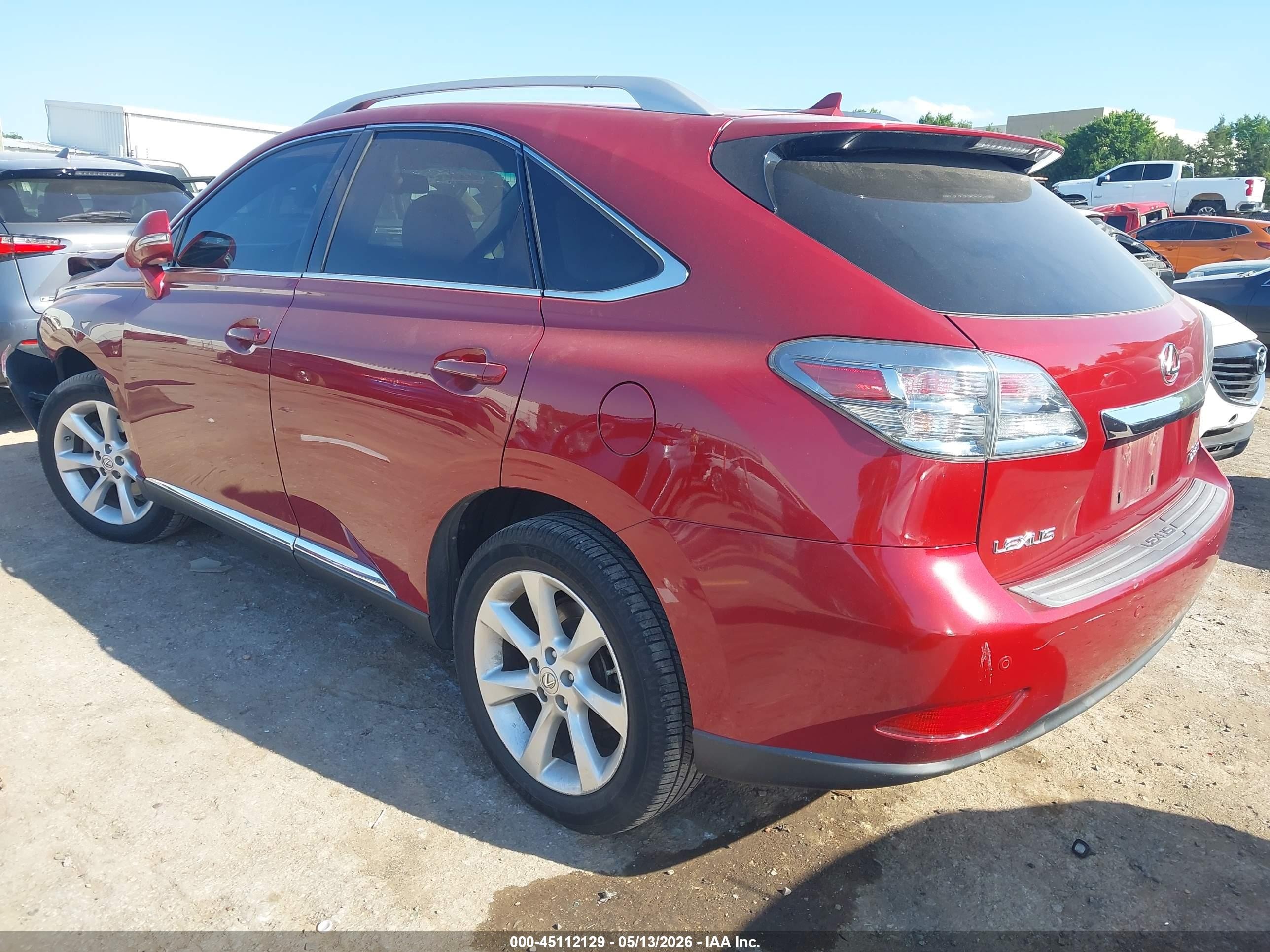 2010 Lexus Rx 350 Red vin: 2T2ZK1BA4AC025919