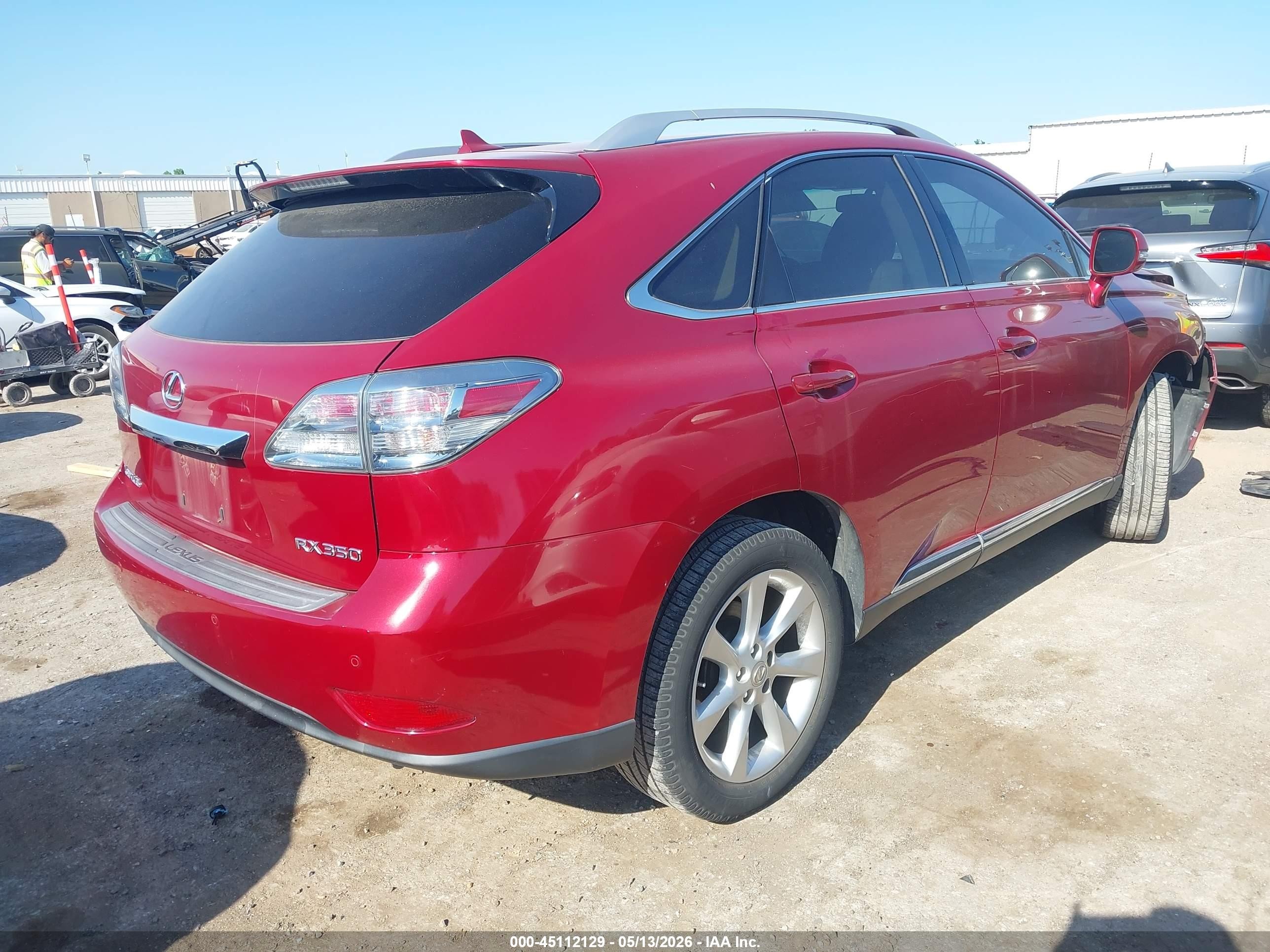 2010 Lexus Rx 350 Red vin: 2T2ZK1BA4AC025919