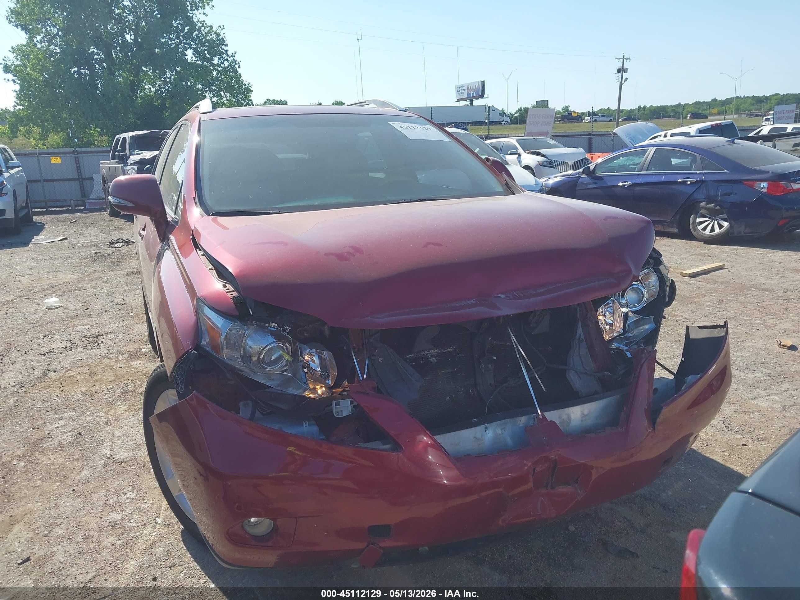 2010 Lexus Rx 350 Red vin: 2T2ZK1BA4AC025919
