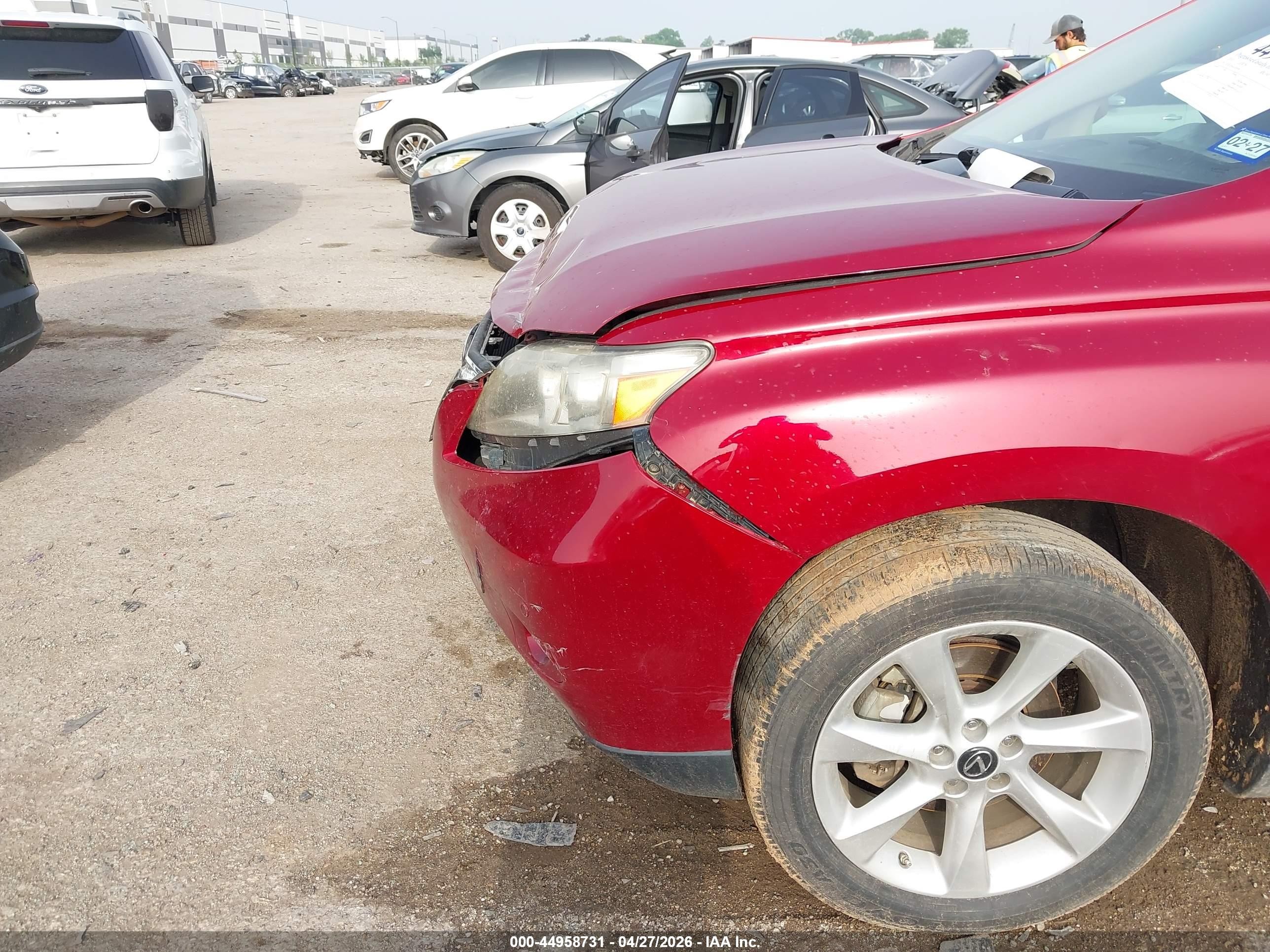 2010 Lexus Rx 350   Red vin: 2T2ZK1BA4AC026990