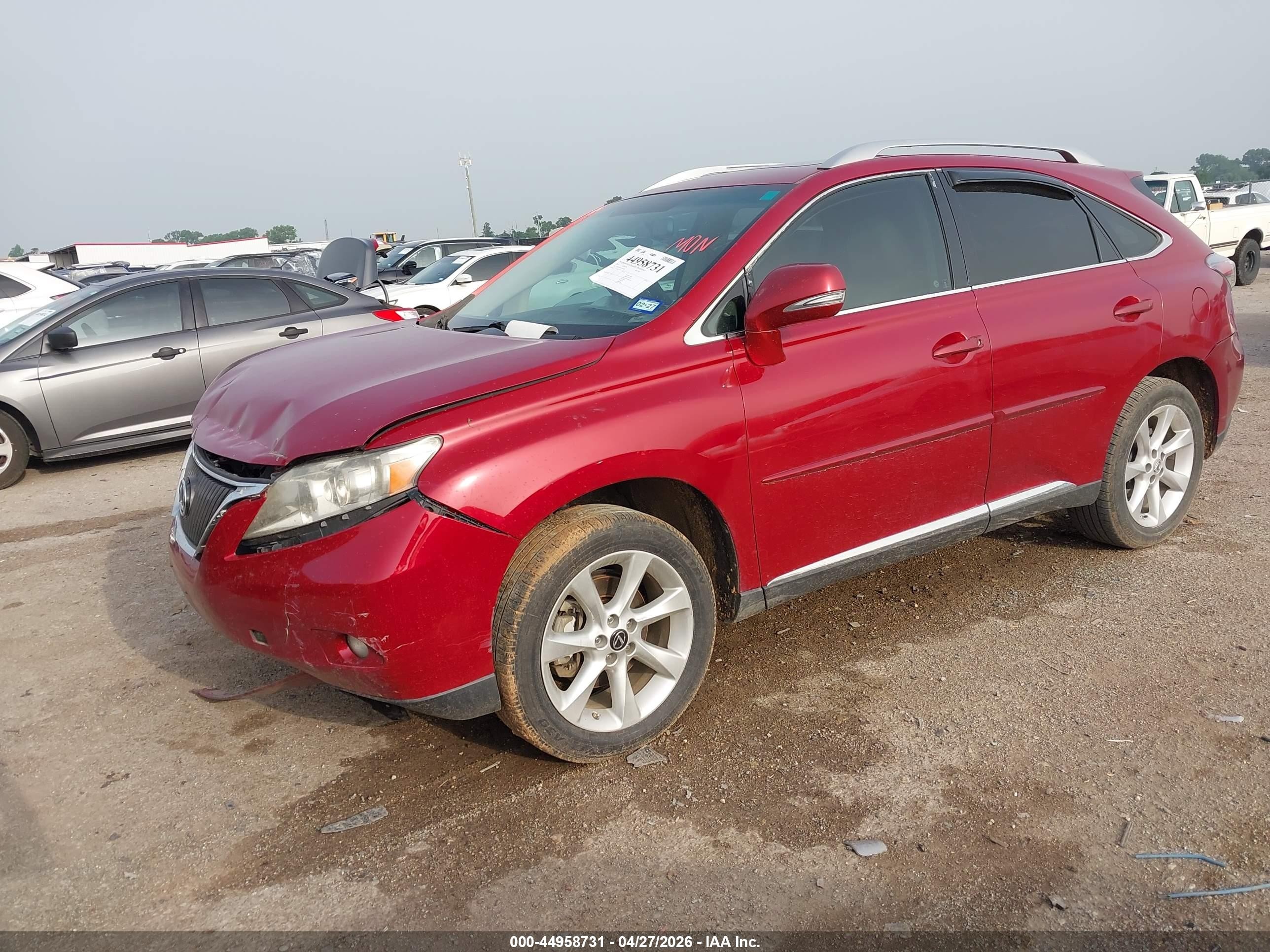 2010 Lexus Rx 350   Red vin: 2T2ZK1BA4AC026990
