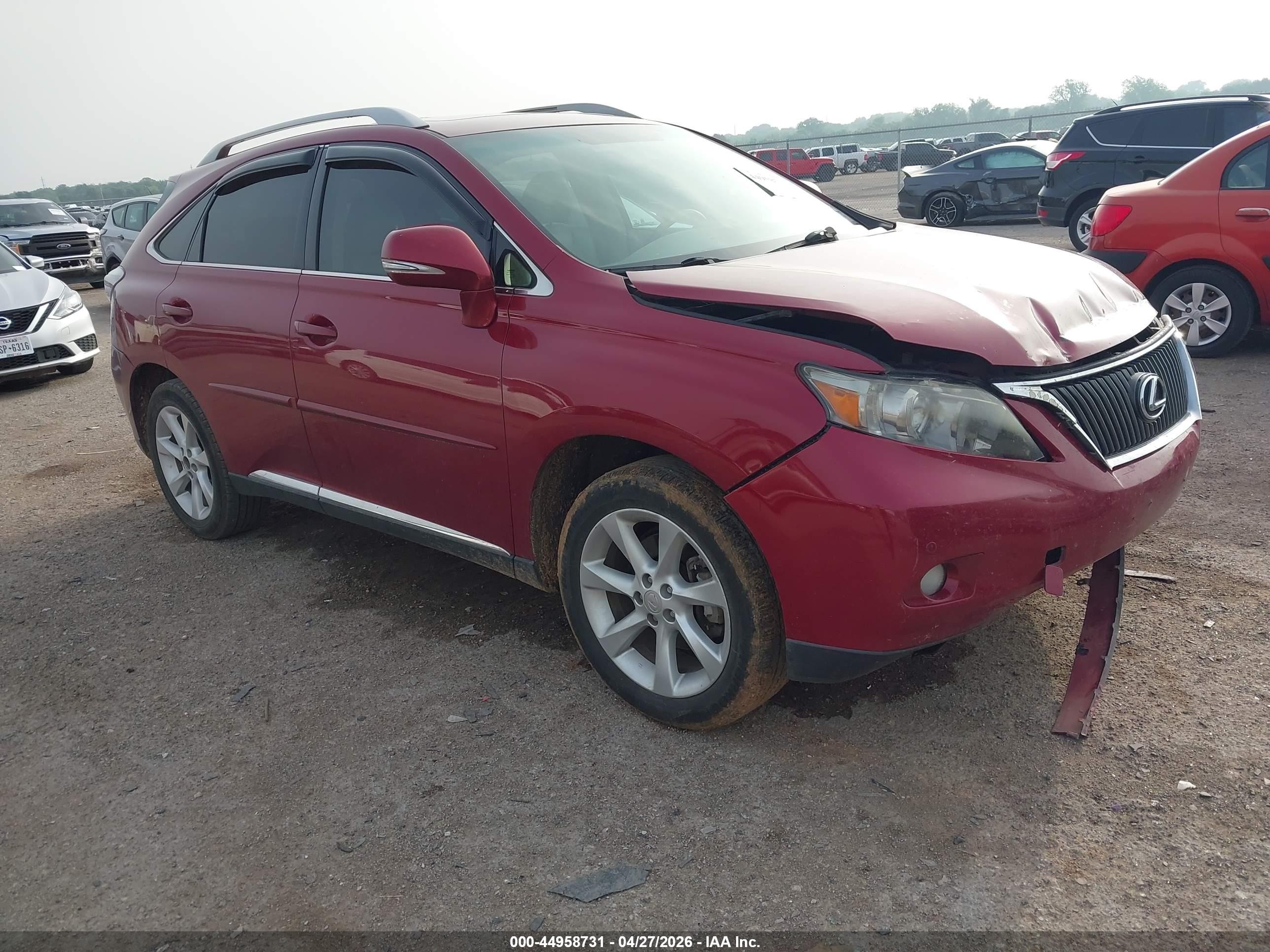 2010 Lexus Rx 350   Red vin: 2T2ZK1BA4AC026990
