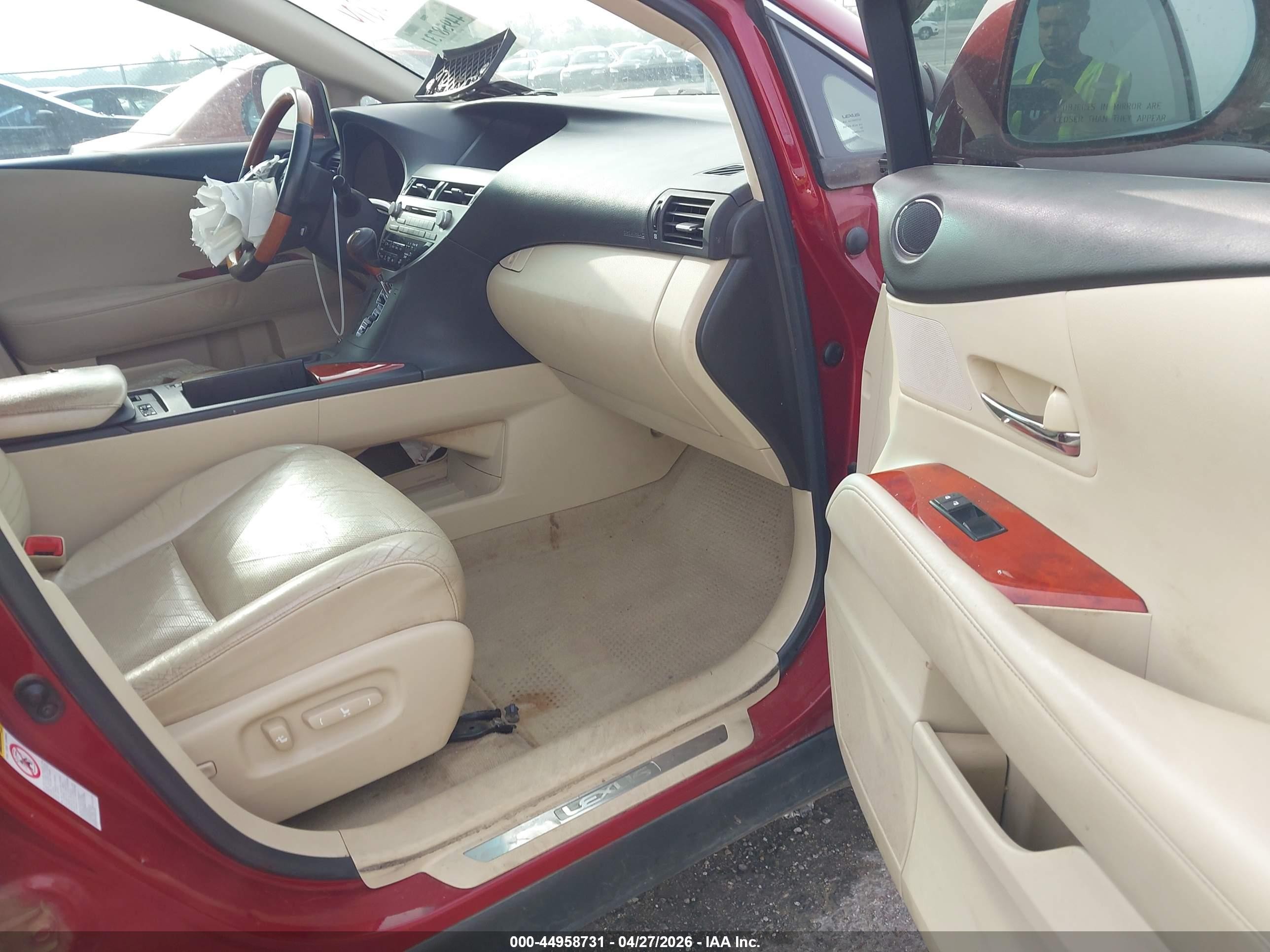 2010 Lexus Rx 350   Red vin: 2T2ZK1BA4AC026990