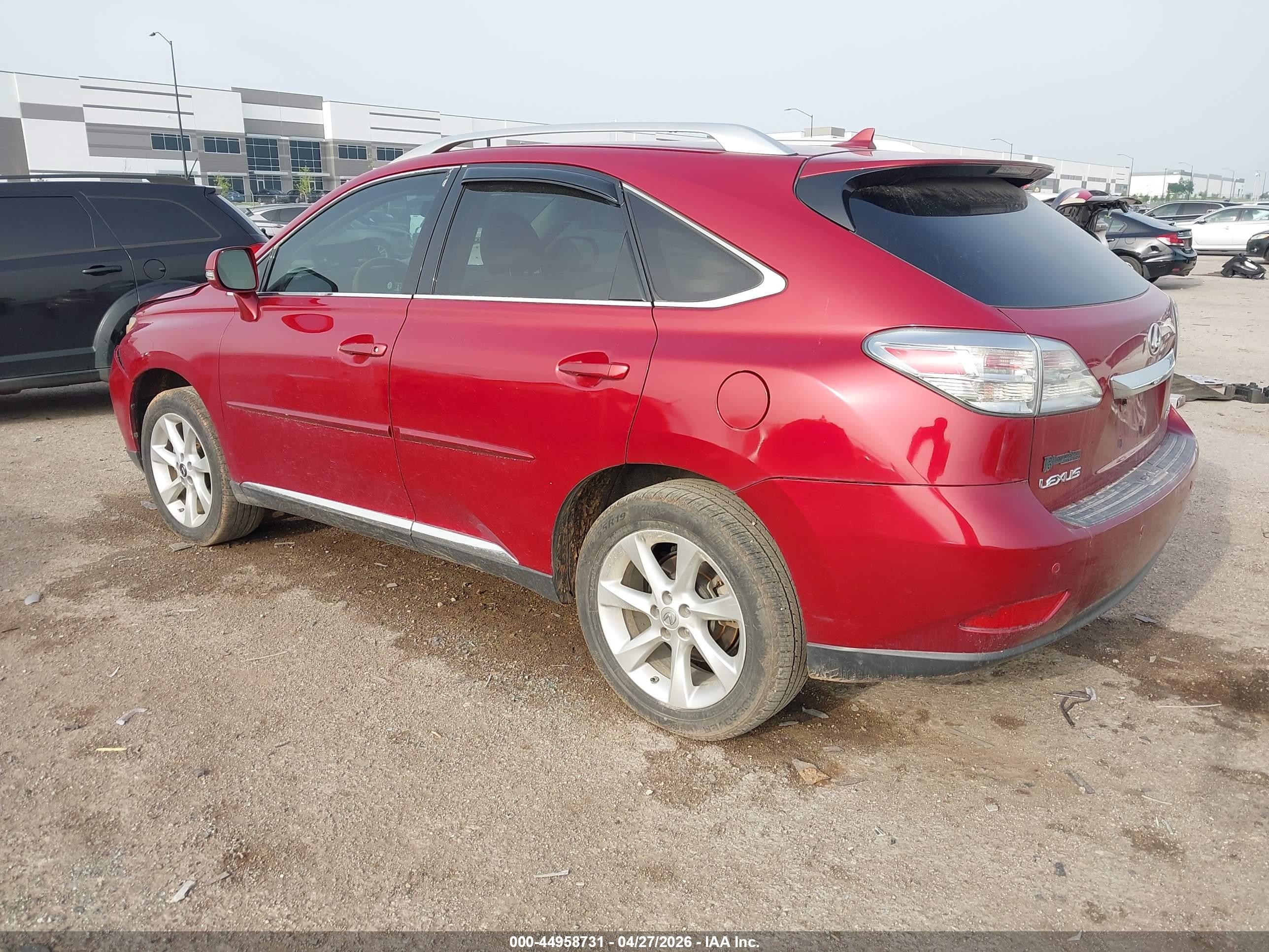 2010 Lexus Rx 350   Red vin: 2T2ZK1BA4AC026990
