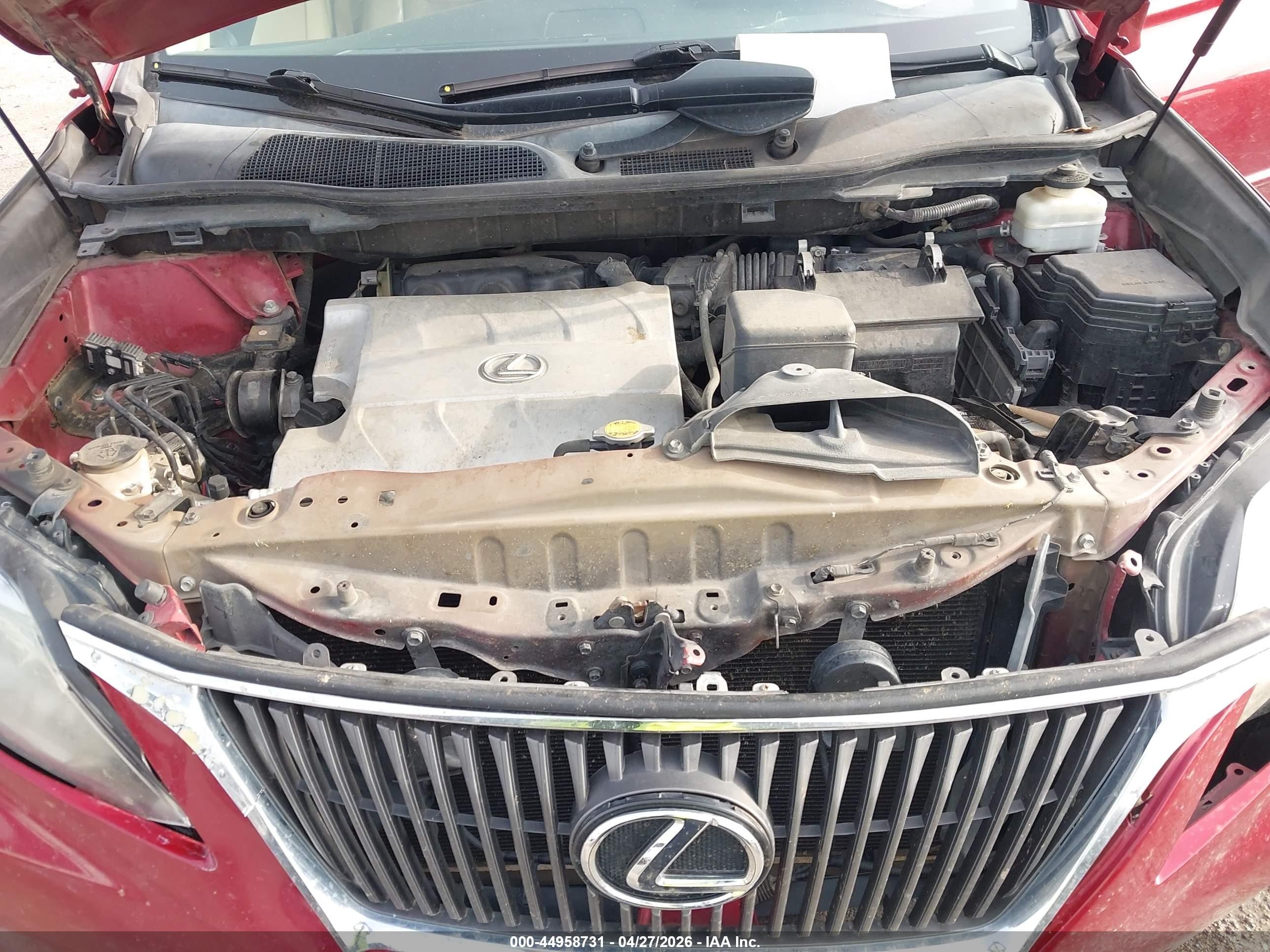 2010 Lexus Rx 350   Red vin: 2T2ZK1BA4AC026990