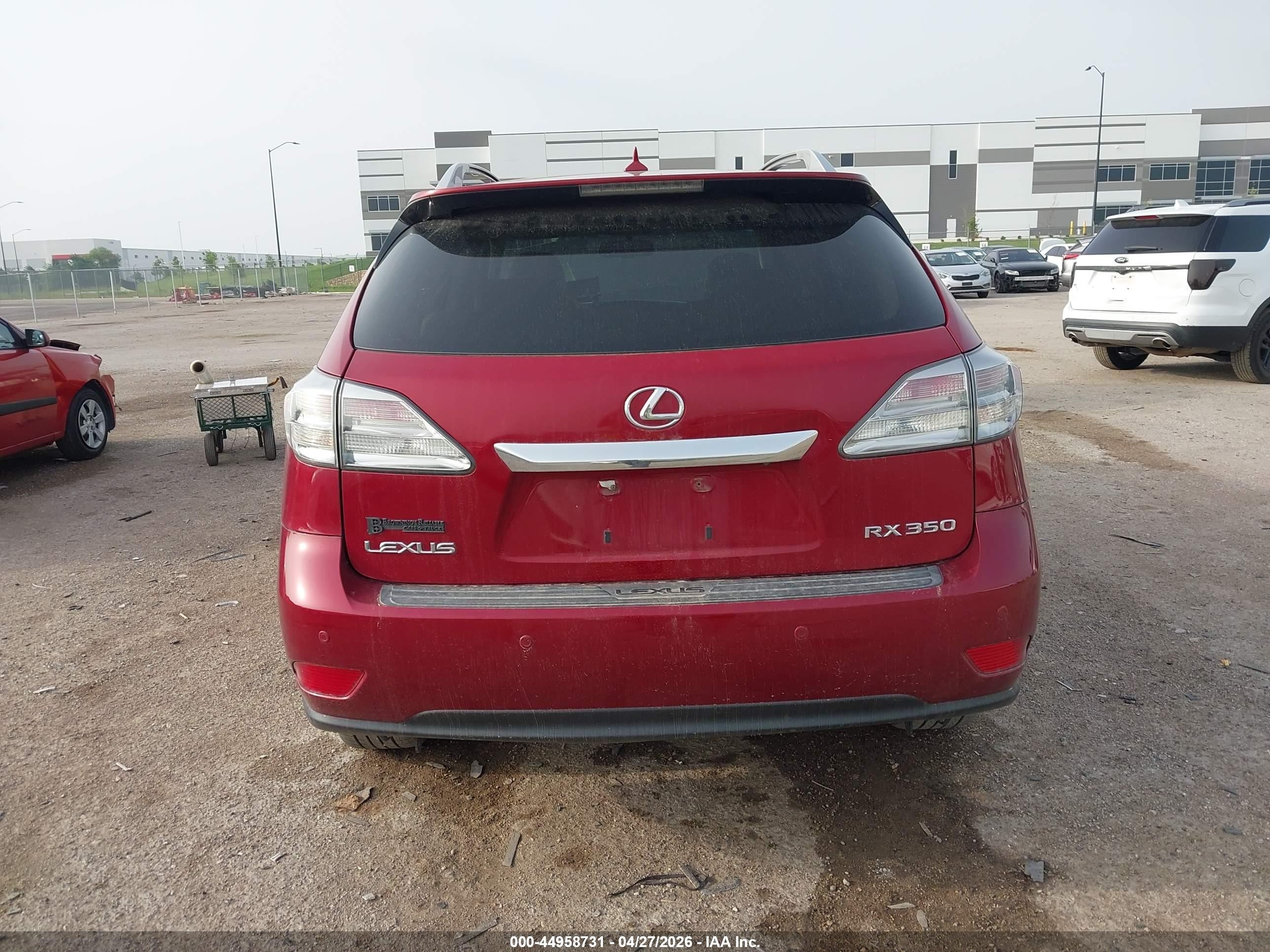 2010 Lexus Rx 350   Red vin: 2T2ZK1BA4AC026990