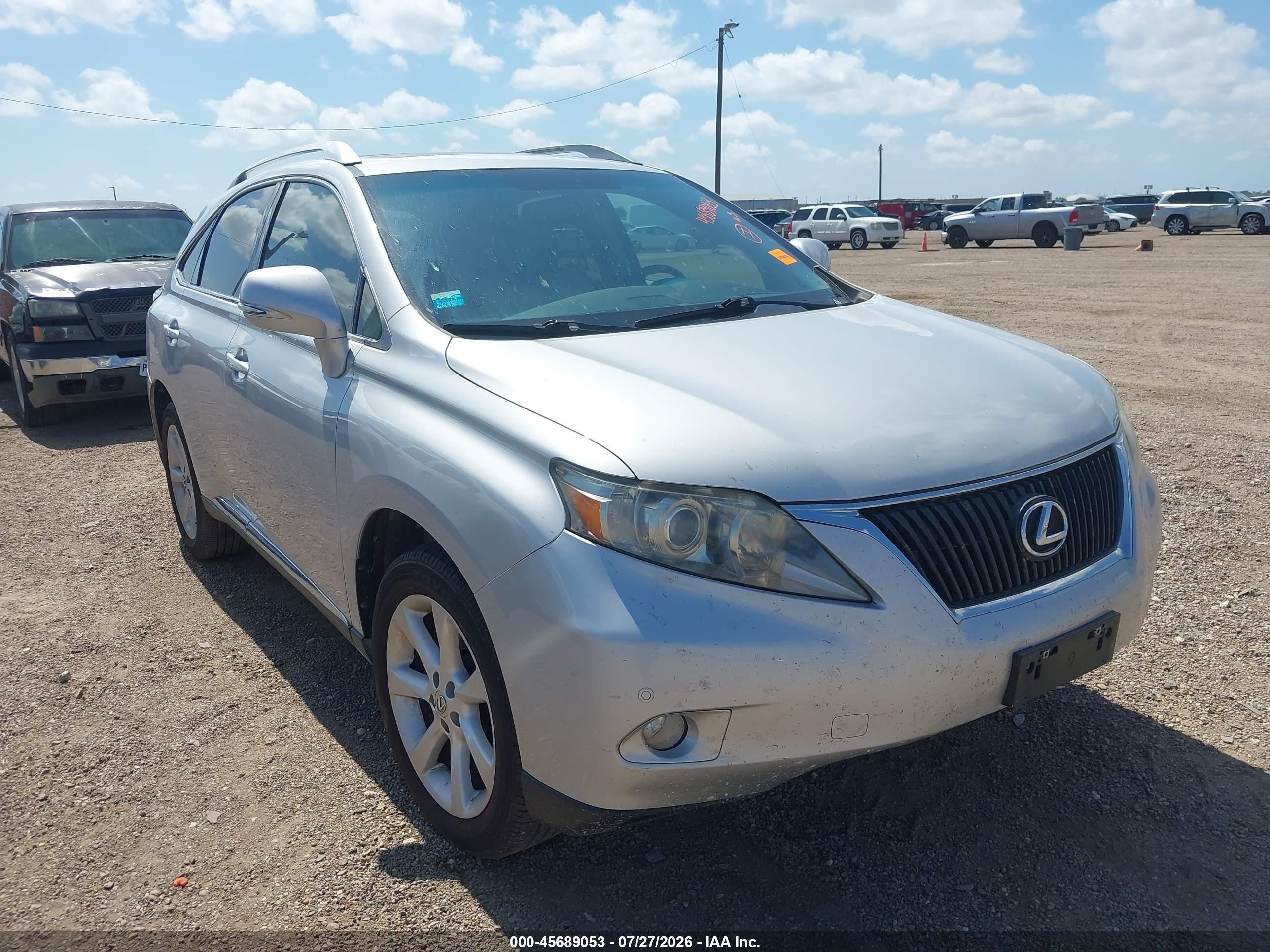 2010 Lexus Rx 350   Silver vin: 2T2ZK1BA4AC035141