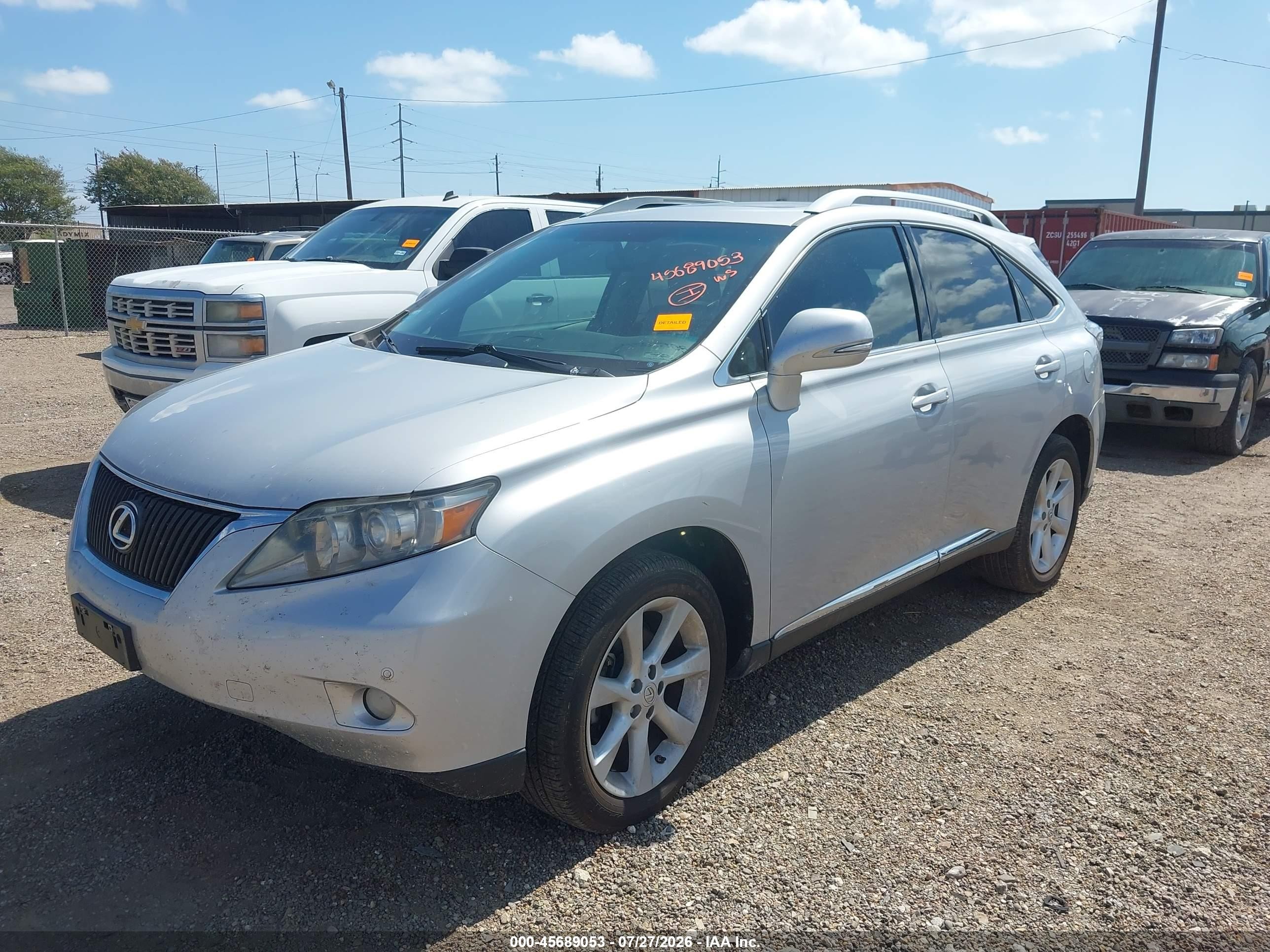 2010 Lexus Rx 350   Серебряный vin: 2T2ZK1BA4AC035141