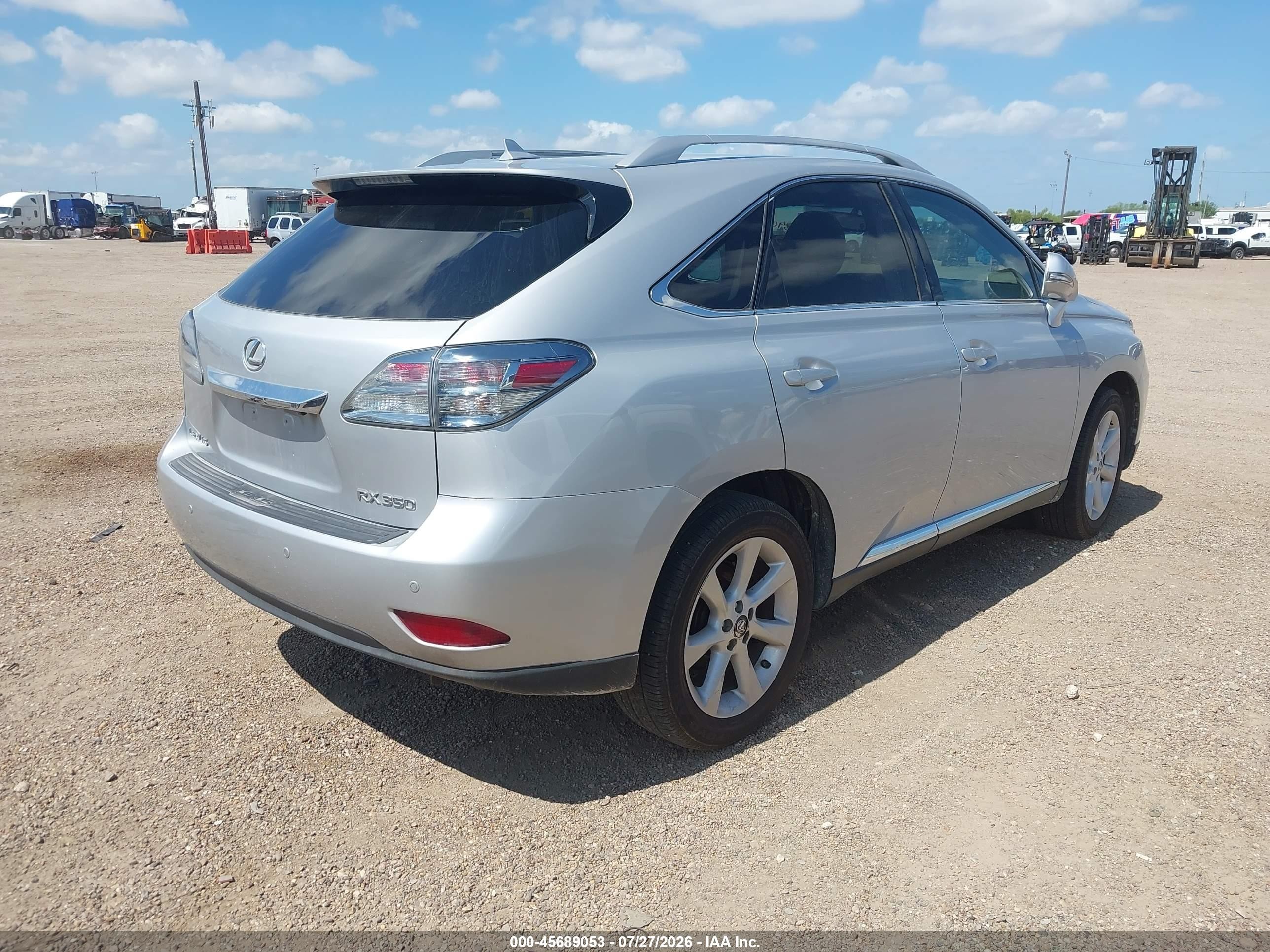 2010 Lexus Rx 350   Серебряный vin: 2T2ZK1BA4AC035141