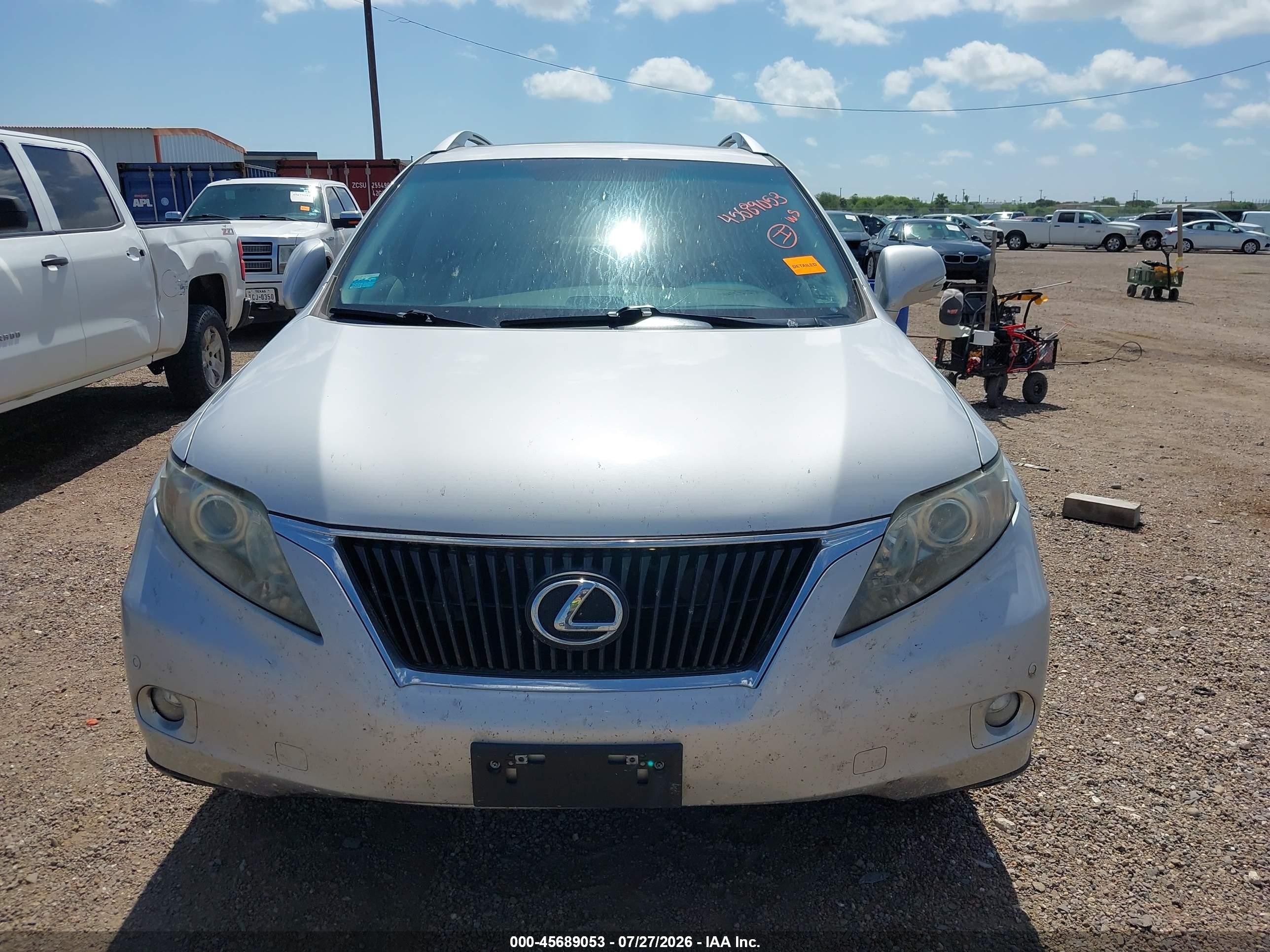 2010 Lexus Rx 350   Серебряный vin: 2T2ZK1BA4AC035141