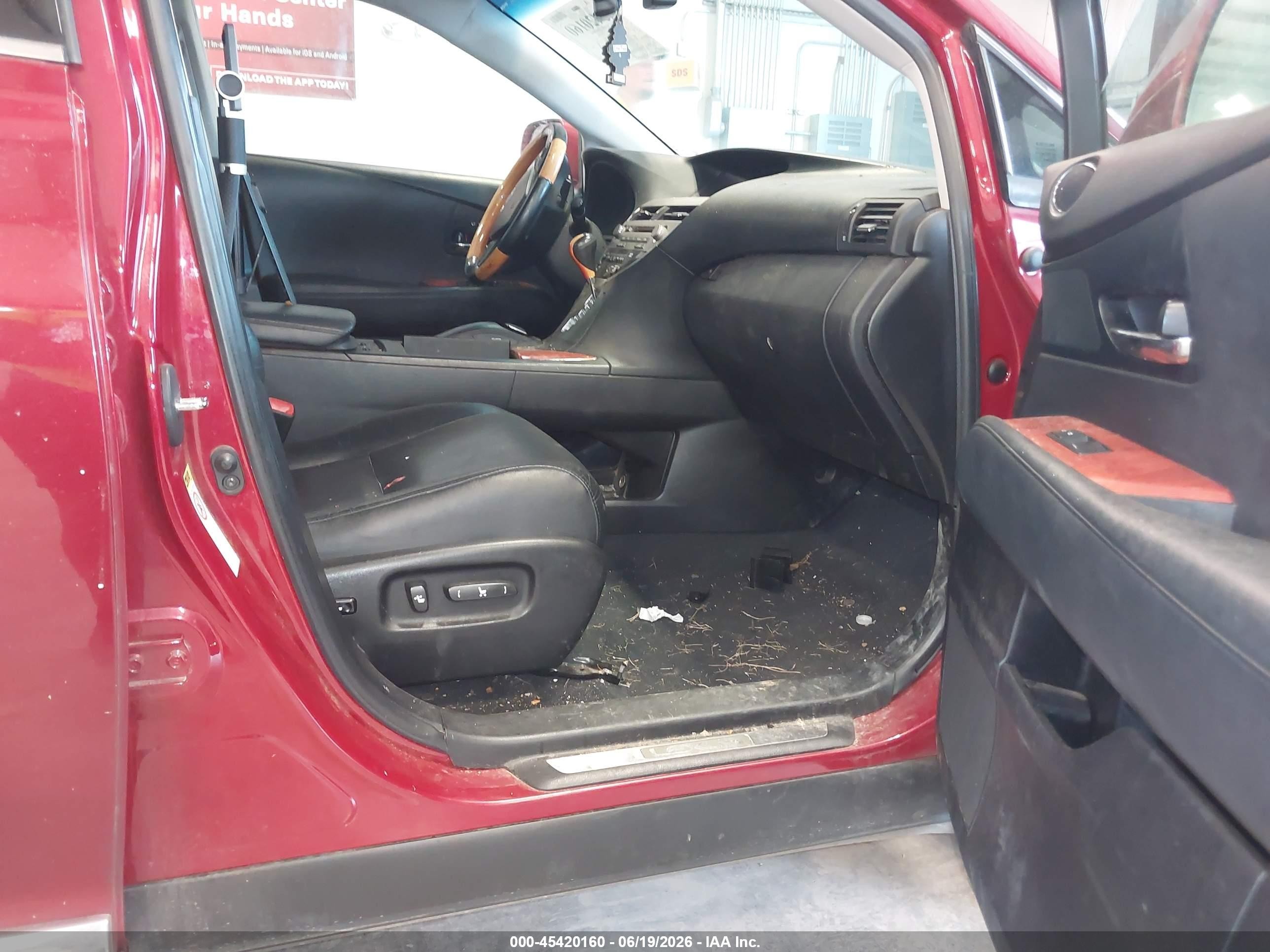 2011 Lexus Rx 350   Red vin: 2T2ZK1BA4BC049347