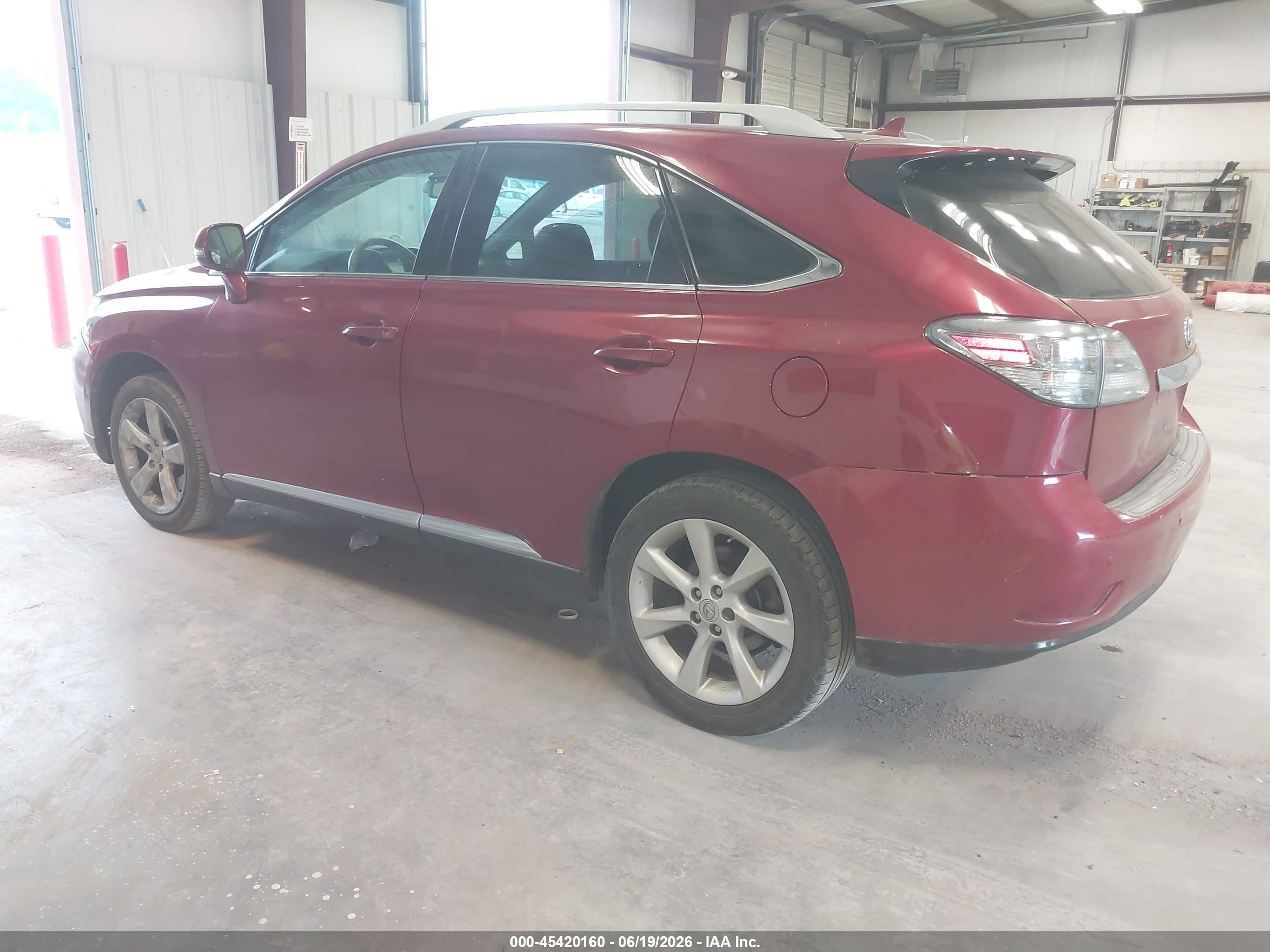 2011 Lexus Rx 350   Red vin: 2T2ZK1BA4BC049347