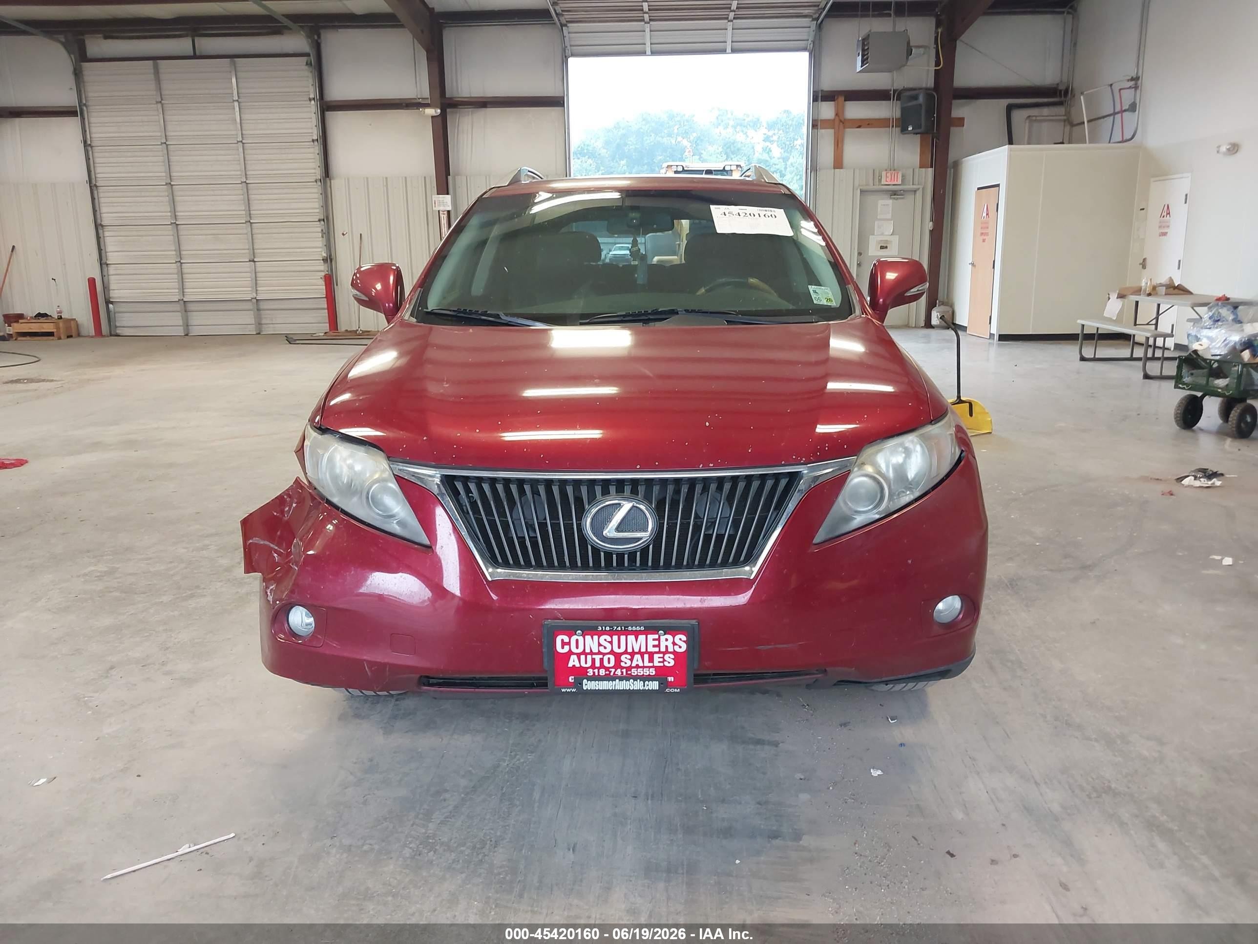 2011 Lexus Rx 350   Red vin: 2T2ZK1BA4BC049347