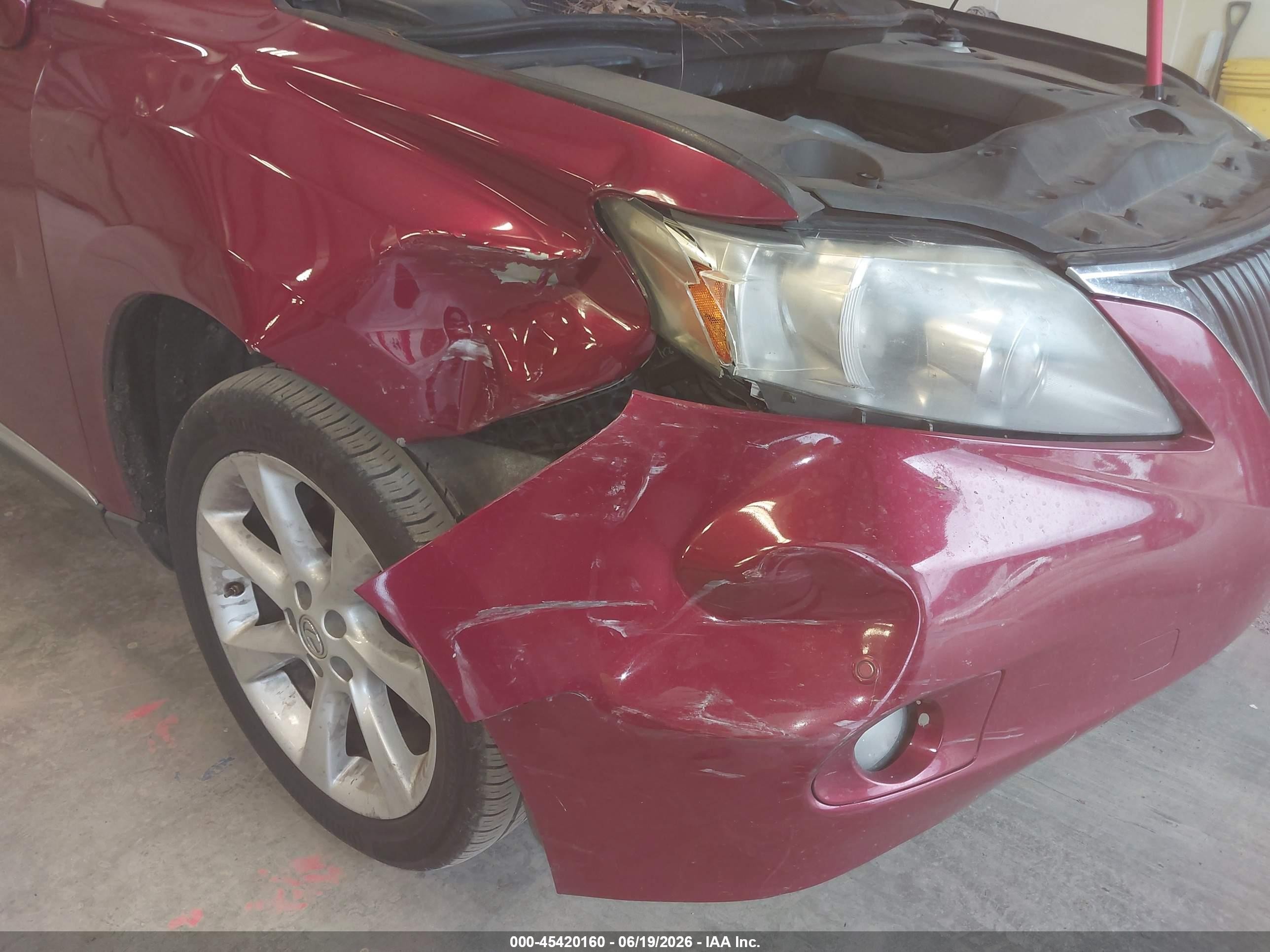 2011 Lexus Rx 350   Red vin: 2T2ZK1BA4BC049347