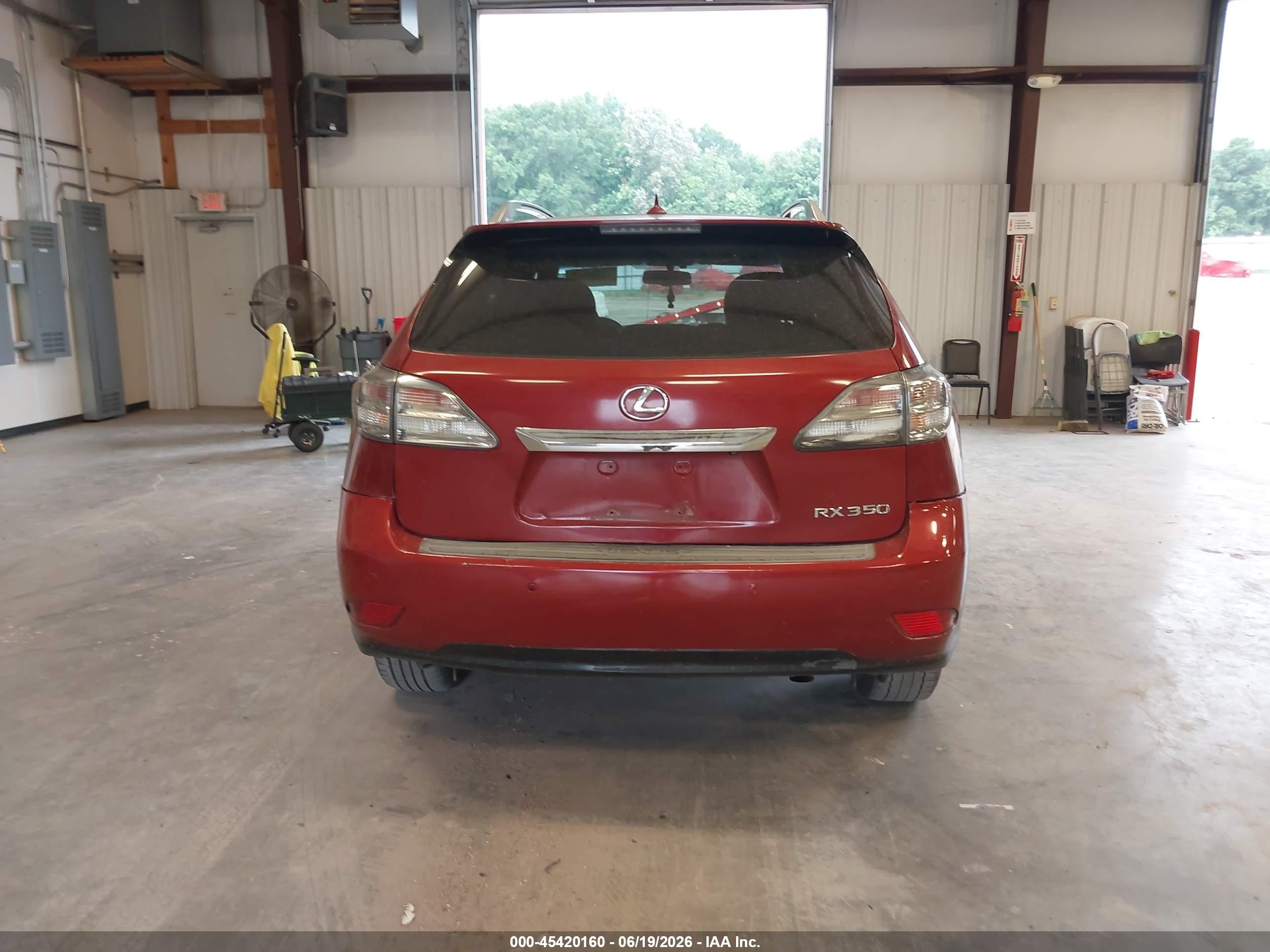 2011 Lexus Rx 350   Red vin: 2T2ZK1BA4BC049347