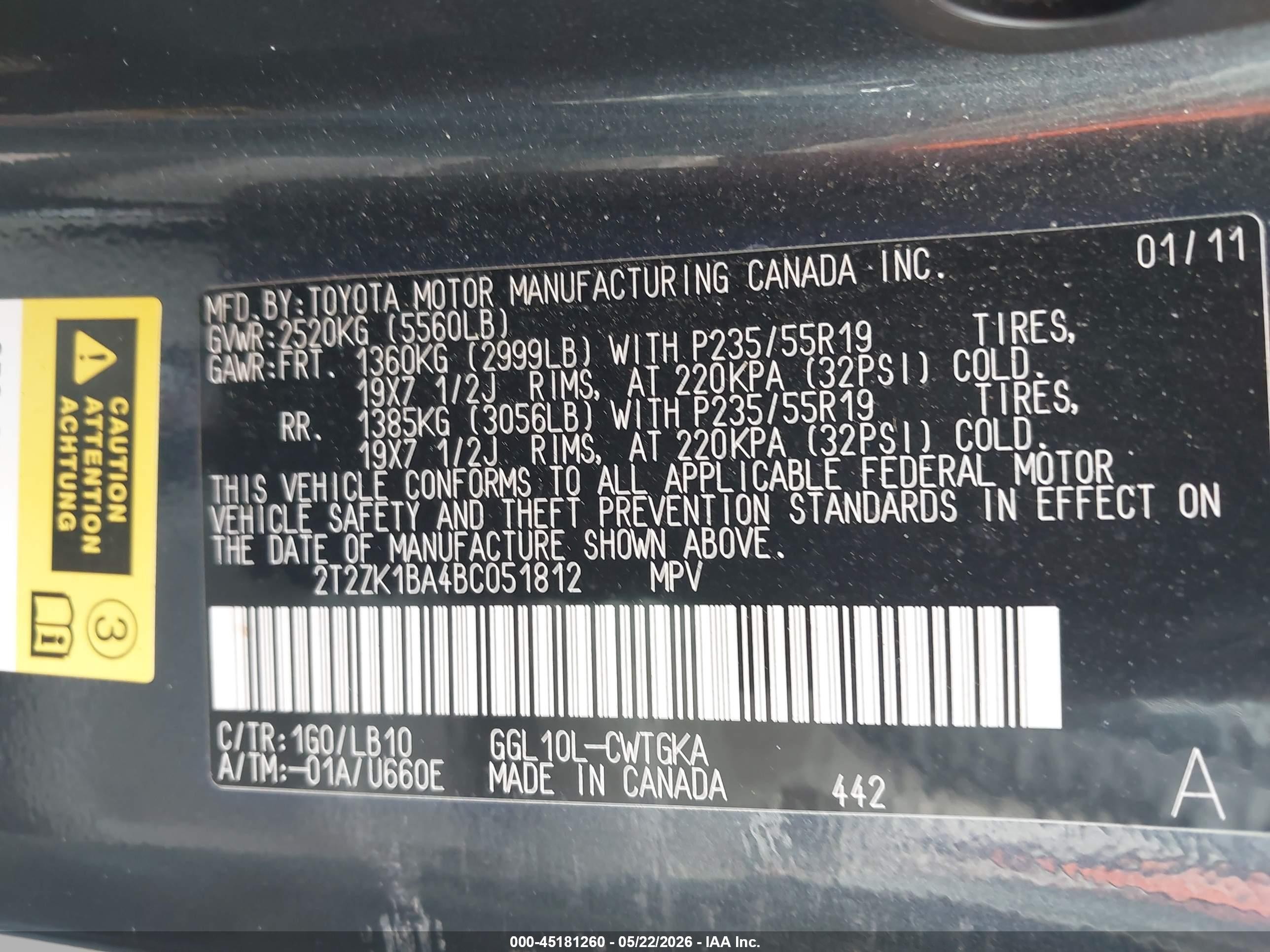 2011 Lexus Rx 350   Gray vin: 2T2ZK1BA4BC051812