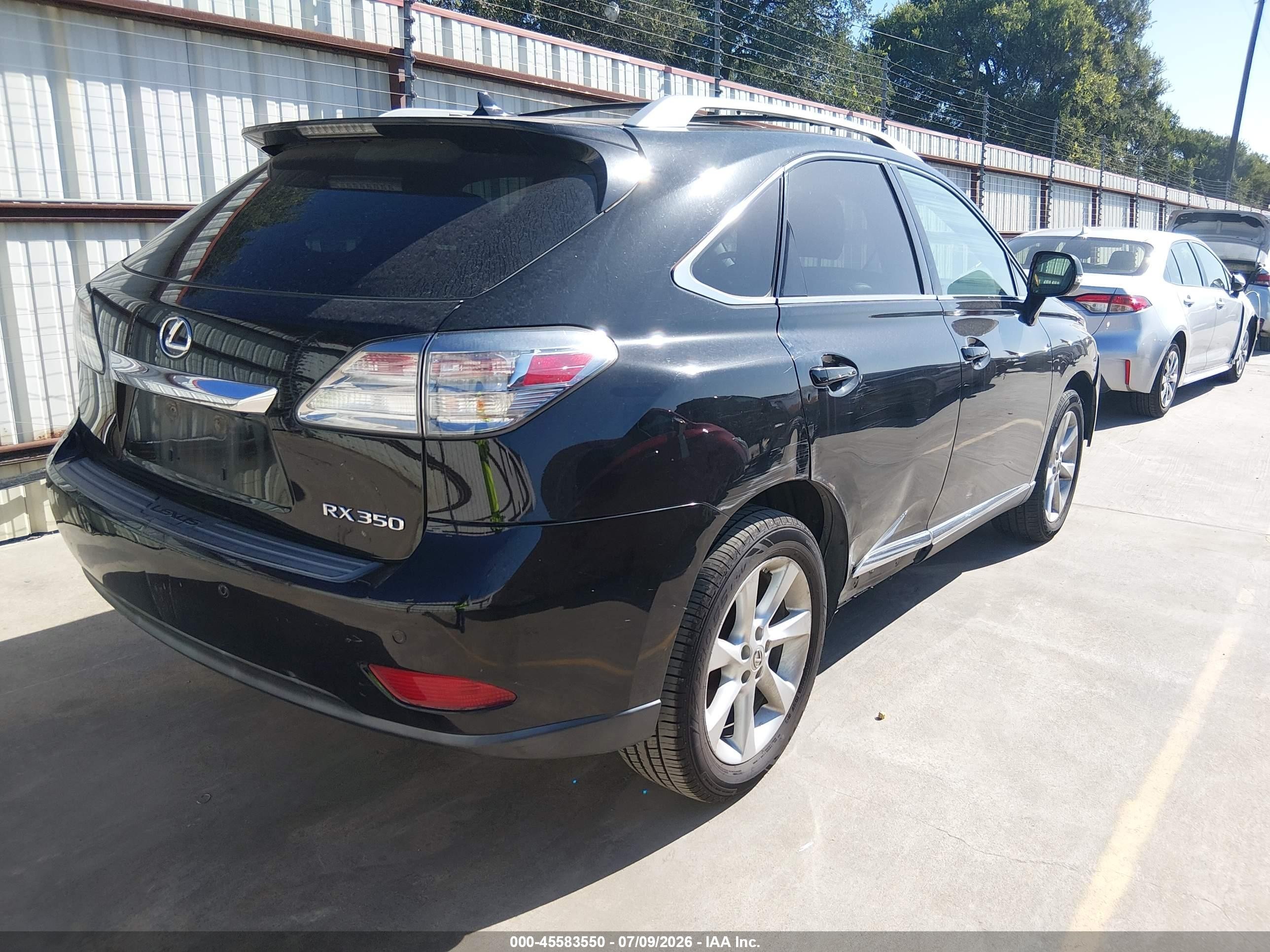 2011 Lexus Rx 350 Black vin: 2T2ZK1BA4BC056945