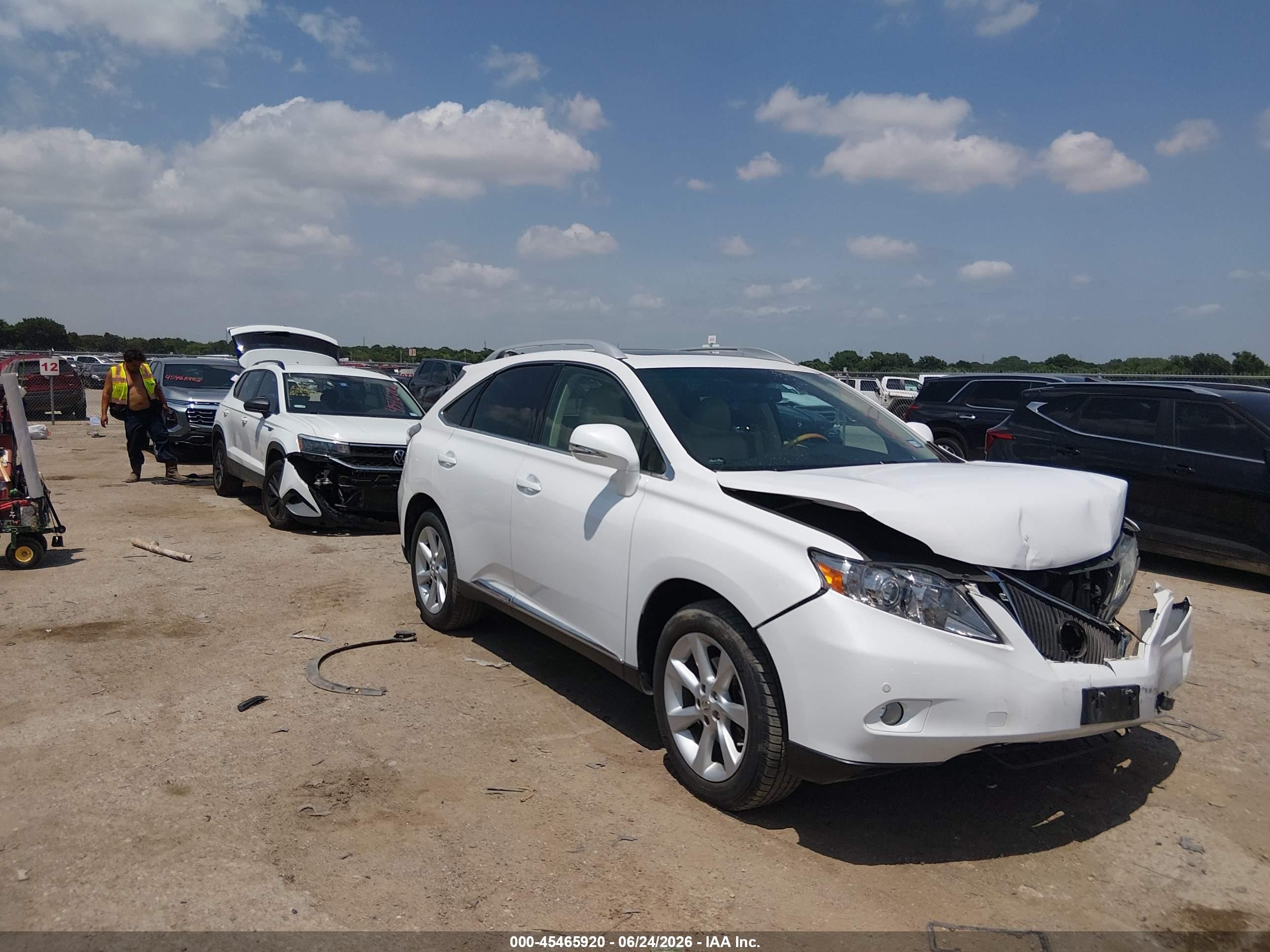 2011 Lexus Rx 350   White vin: 2T2ZK1BA4BC063524