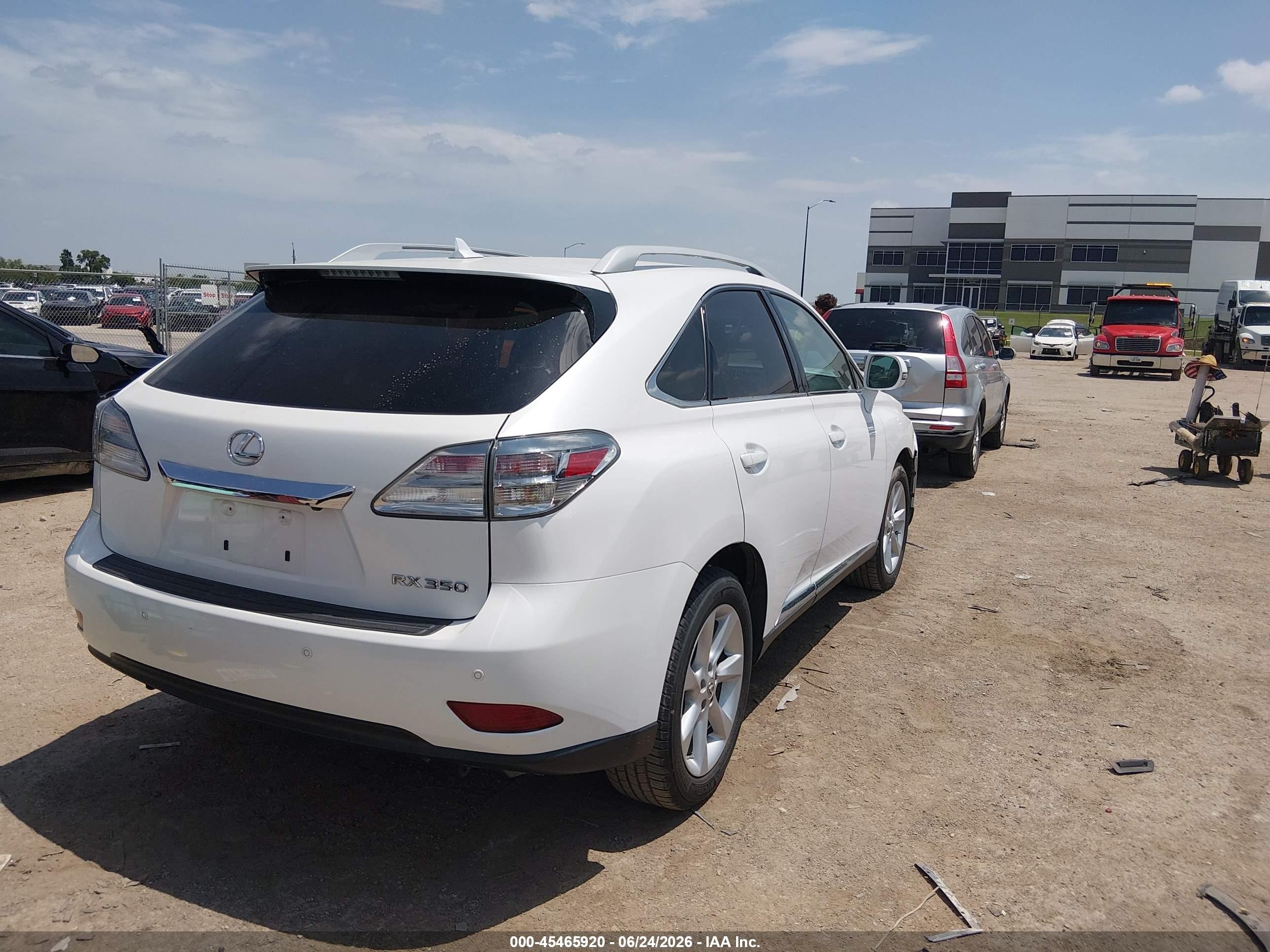 2011 Lexus Rx 350 White vin: 2T2ZK1BA4BC063524