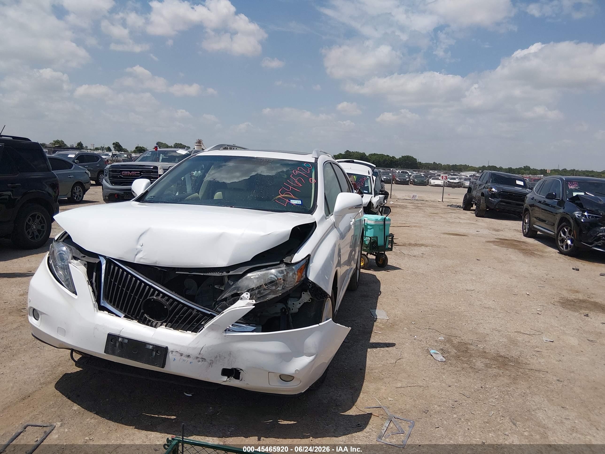 2011 Lexus Rx 350 White vin: 2T2ZK1BA4BC063524