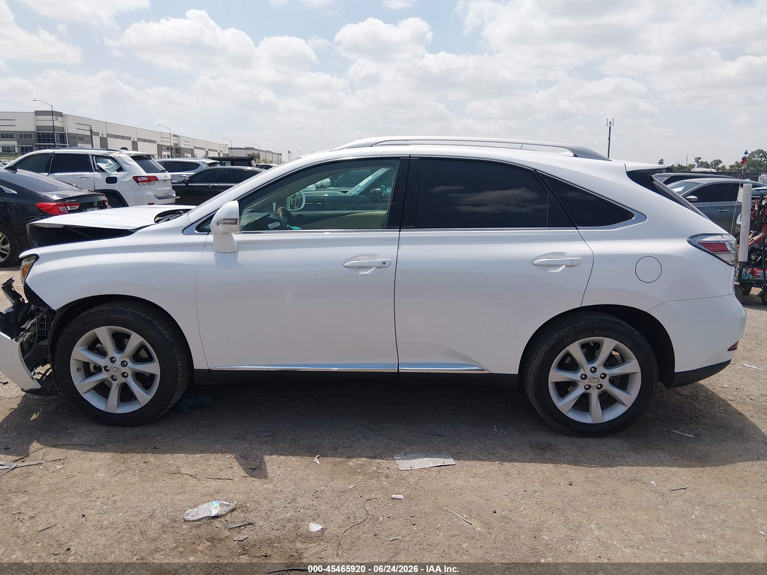 2011 Lexus Rx 350 White vin: 2T2ZK1BA4BC063524