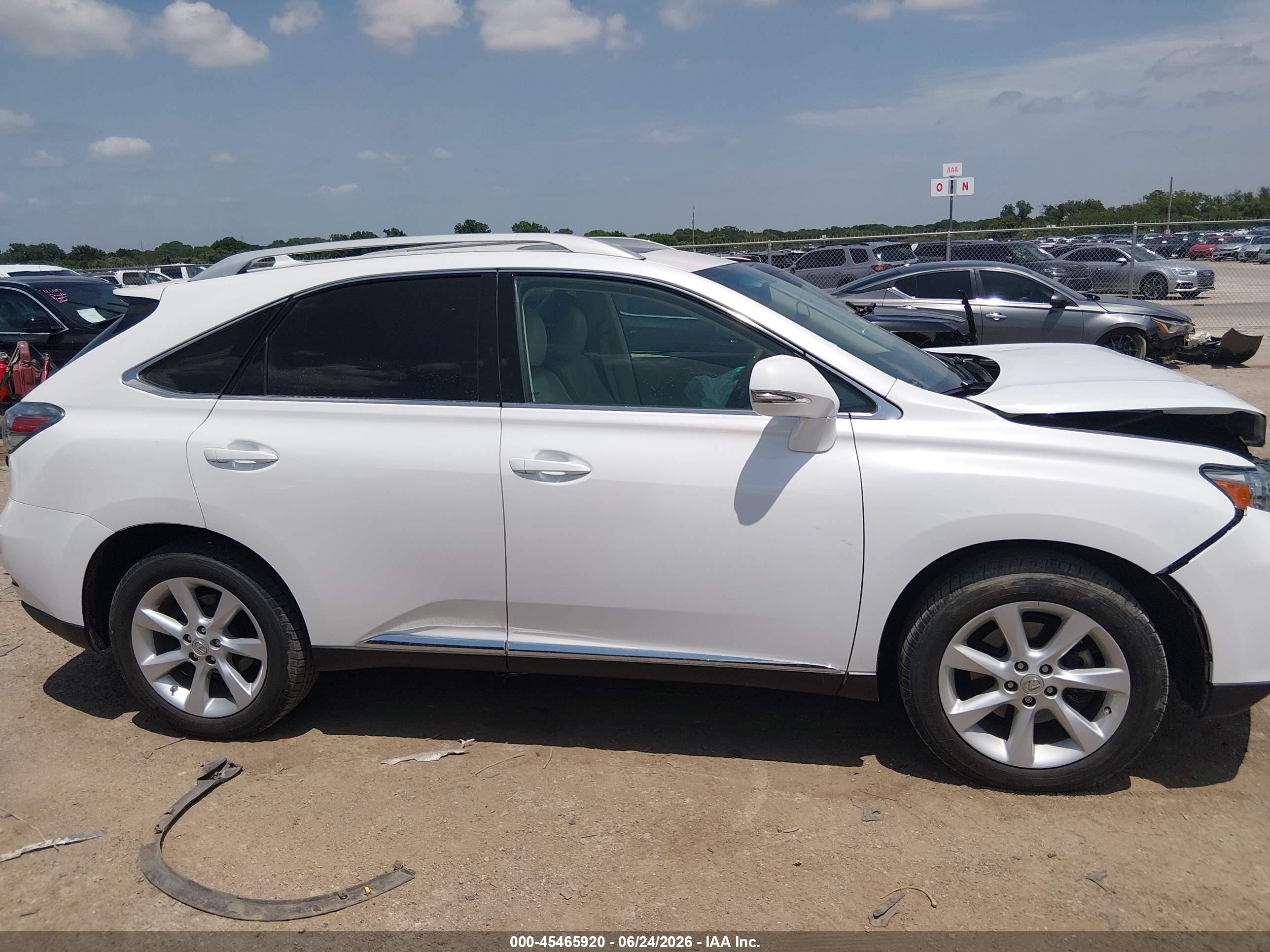 2011 Lexus Rx 350 White vin: 2T2ZK1BA4BC063524