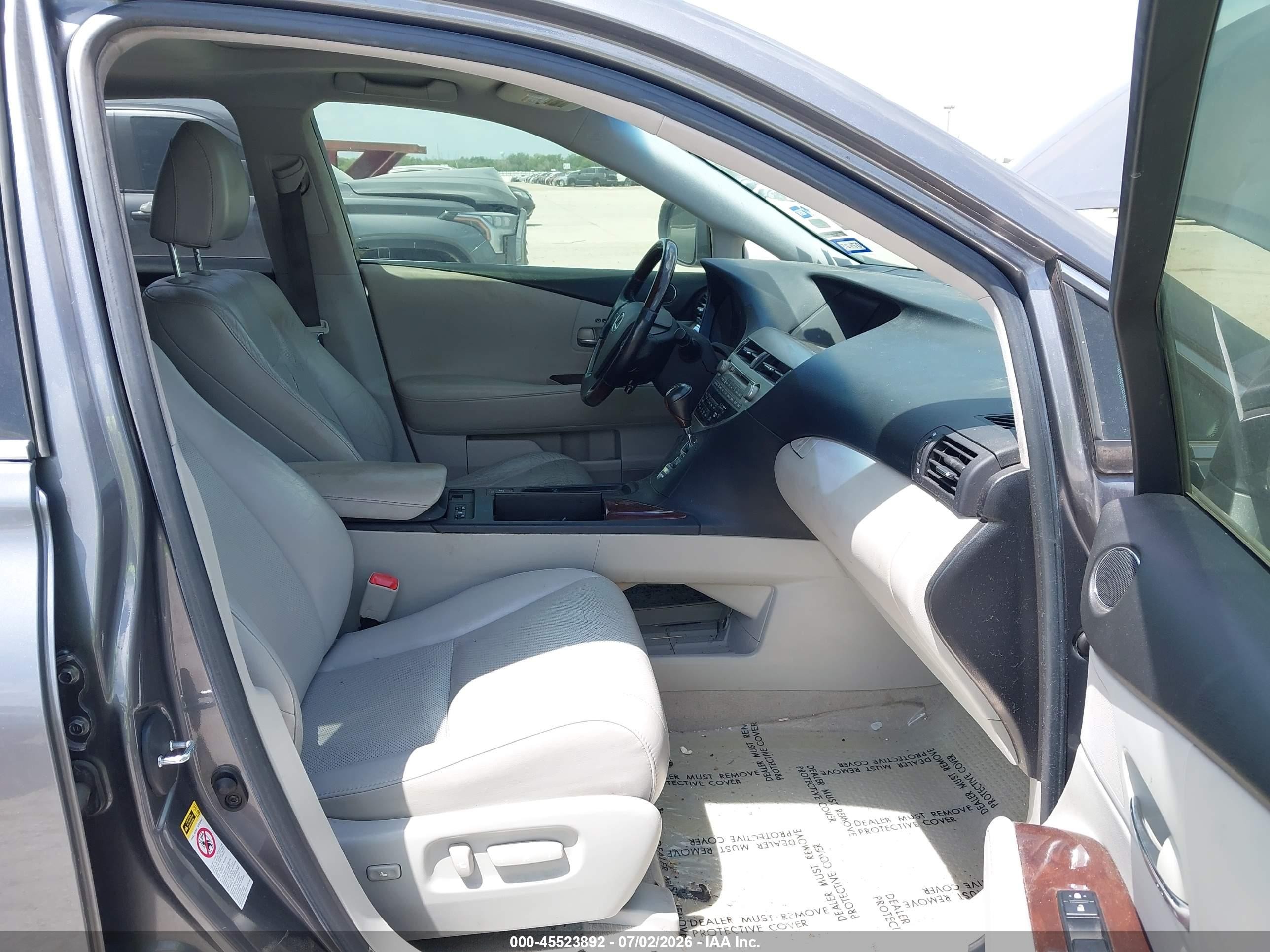 2012 Lexus Rx 350   Gray vin: 2T2ZK1BA4CC066621