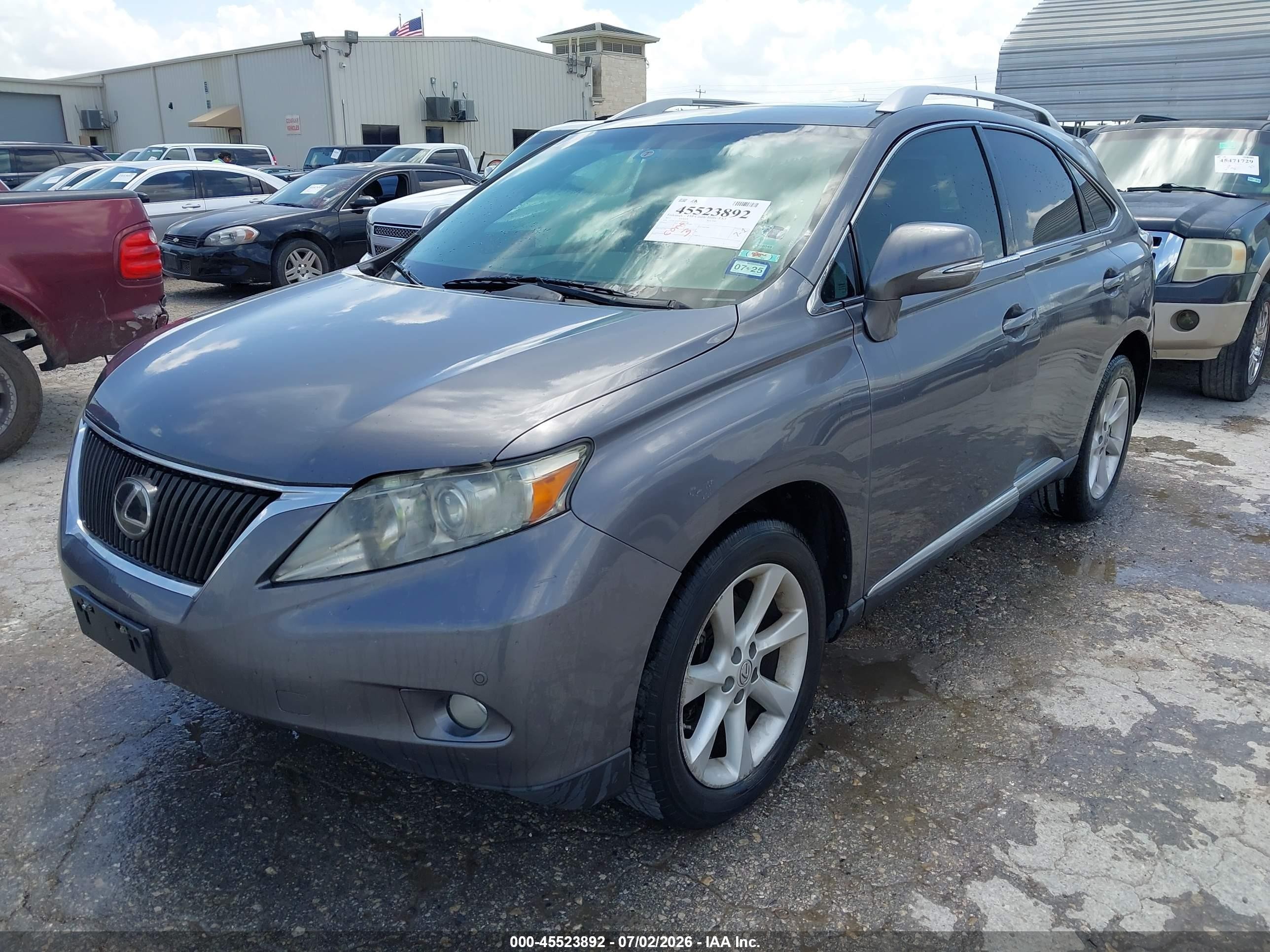 2012 Lexus Rx 350   Gray vin: 2T2ZK1BA4CC066621