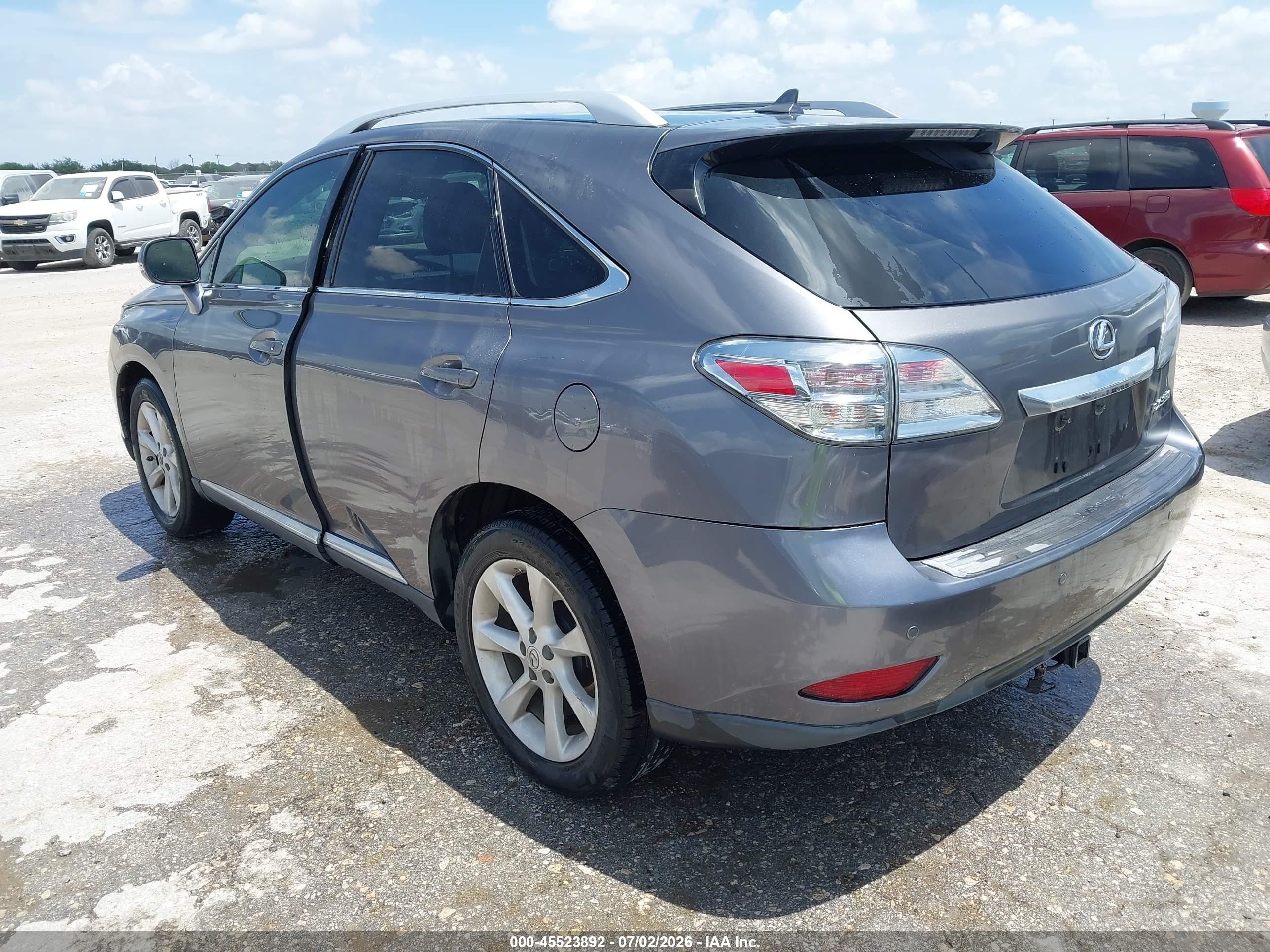 2012 Lexus Rx 350   Gray vin: 2T2ZK1BA4CC066621