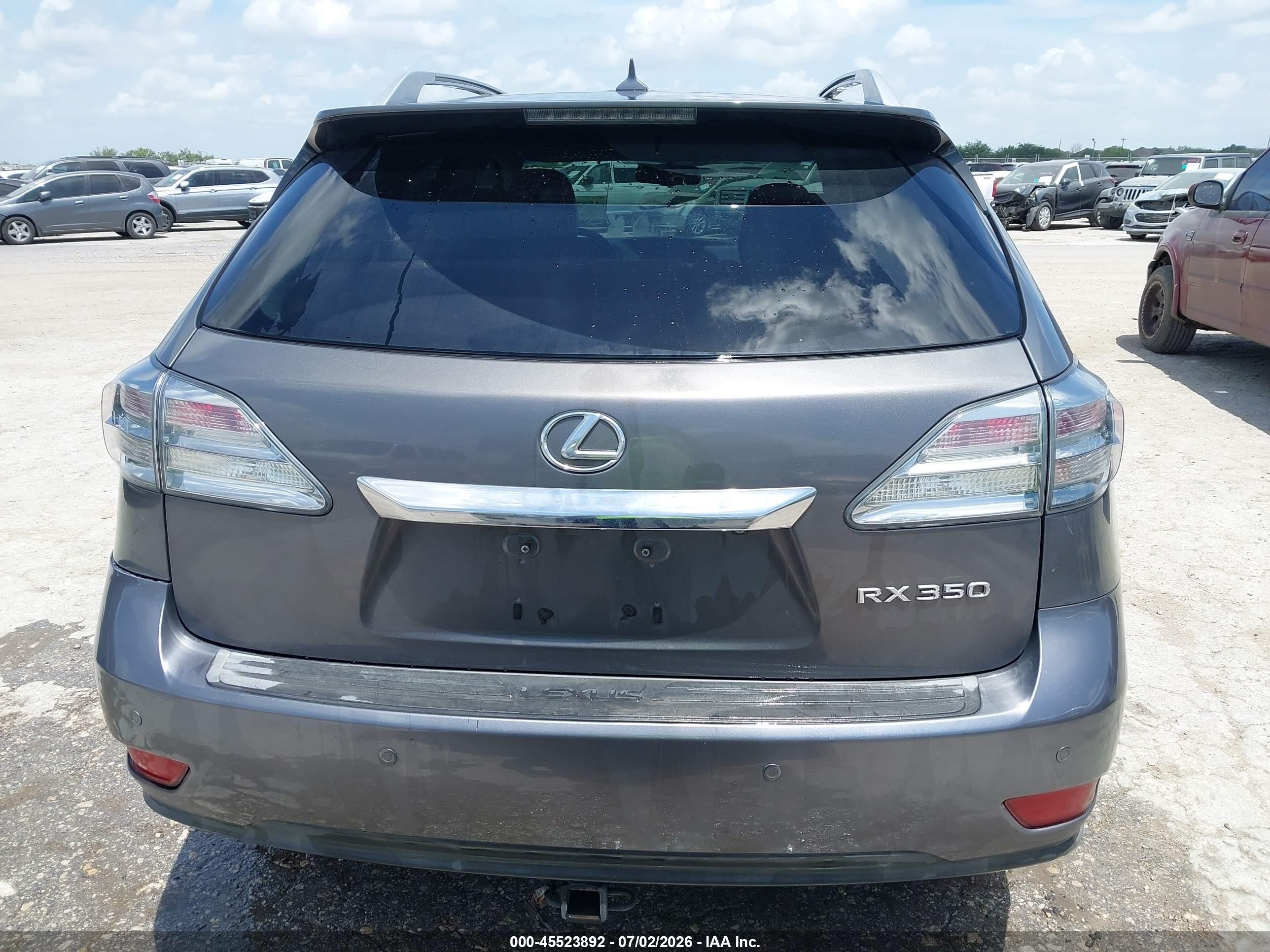 2012 Lexus Rx 350   Gray vin: 2T2ZK1BA4CC066621